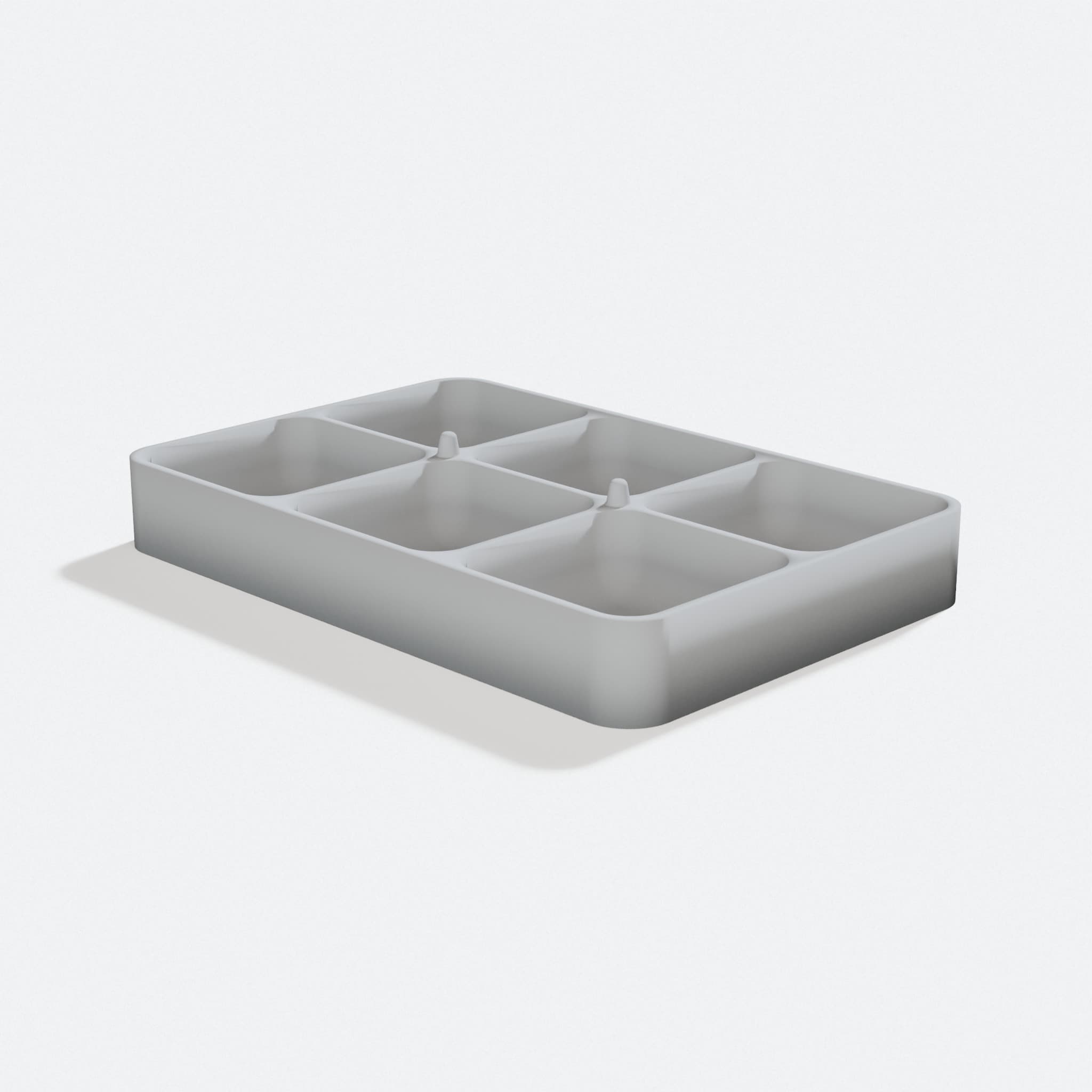 Small Screws Organizer, 3D Printed Storage Tray, turn three quarter