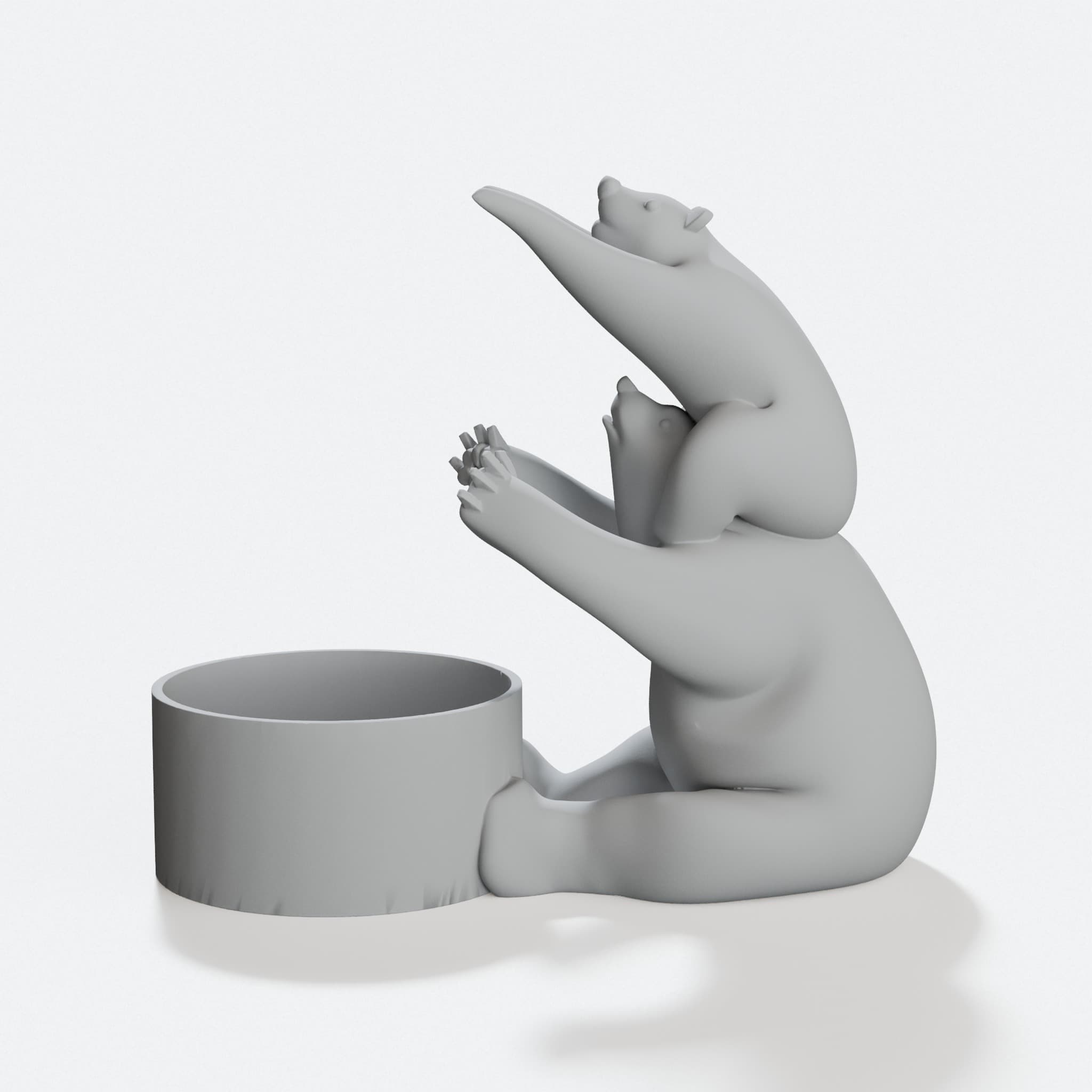 Polar Bear Can Handle – 3D Printed Kitchen Accessory, hero tilt