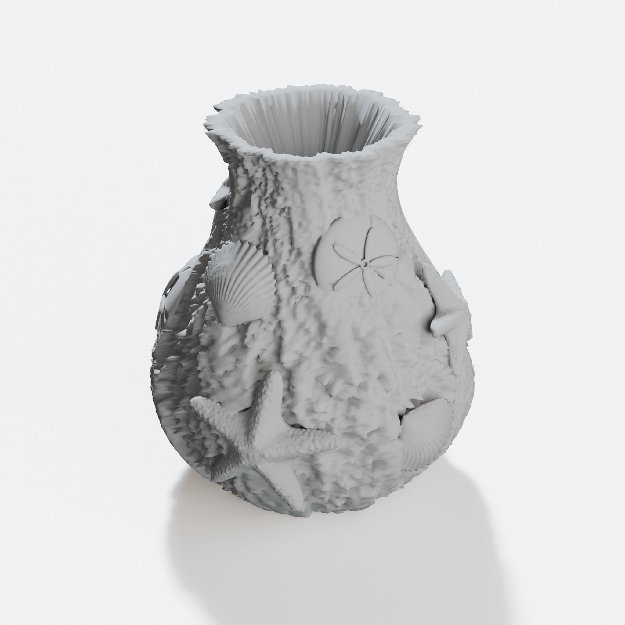 Ocean Vase 3D Printed Home Decor, hero tilt