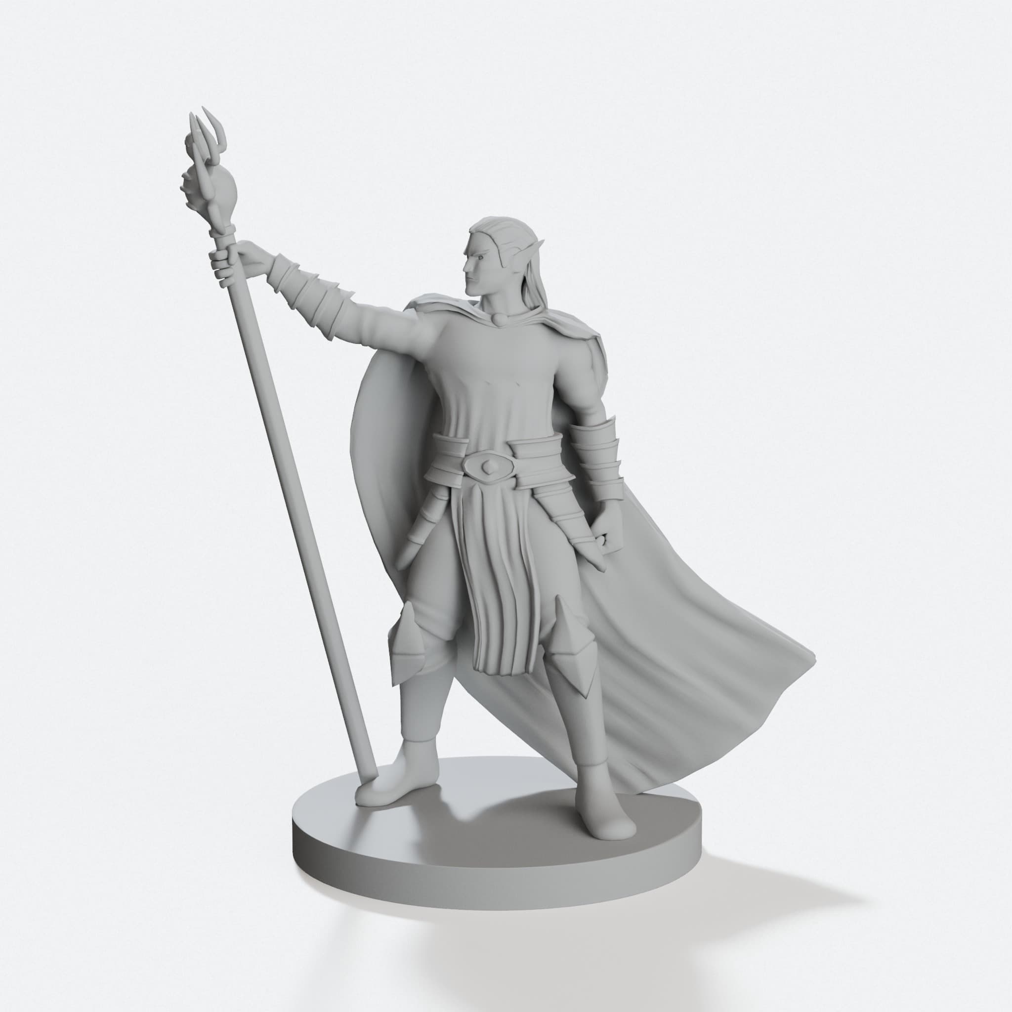 Drow Collection 3D Printable Miniatures Set, hero tilt