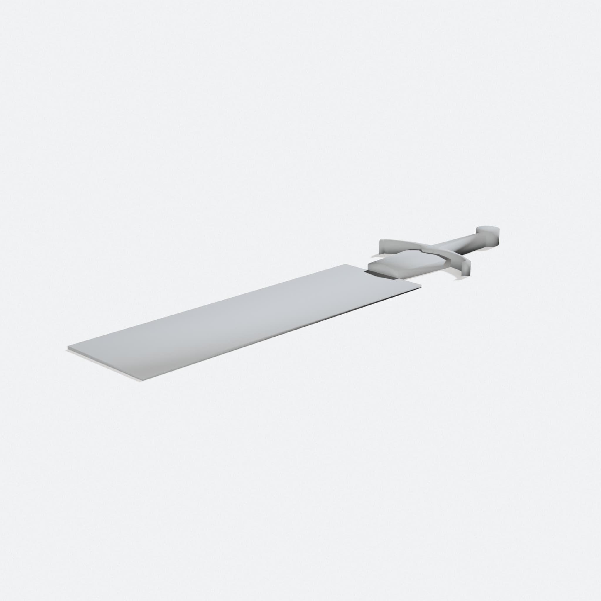 Excalibur Sword Bookmark 3D Printed Home Decor, turn three quarter