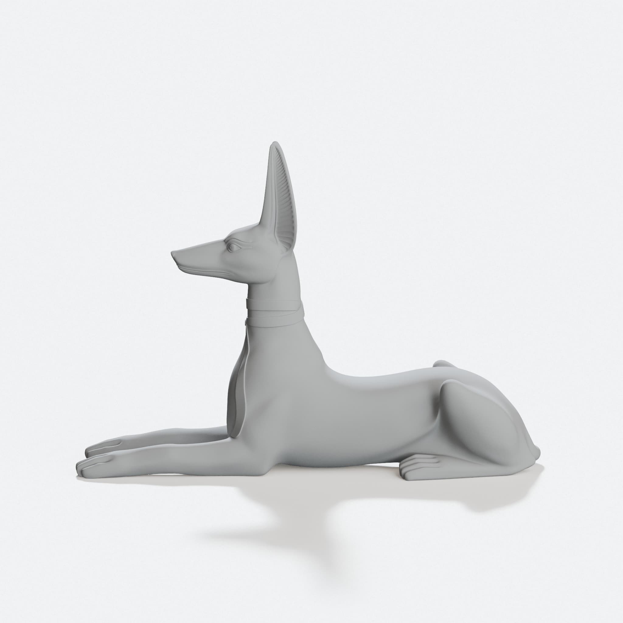 Anubis Dog 3D Printed Home Decor Statue, hero tilt