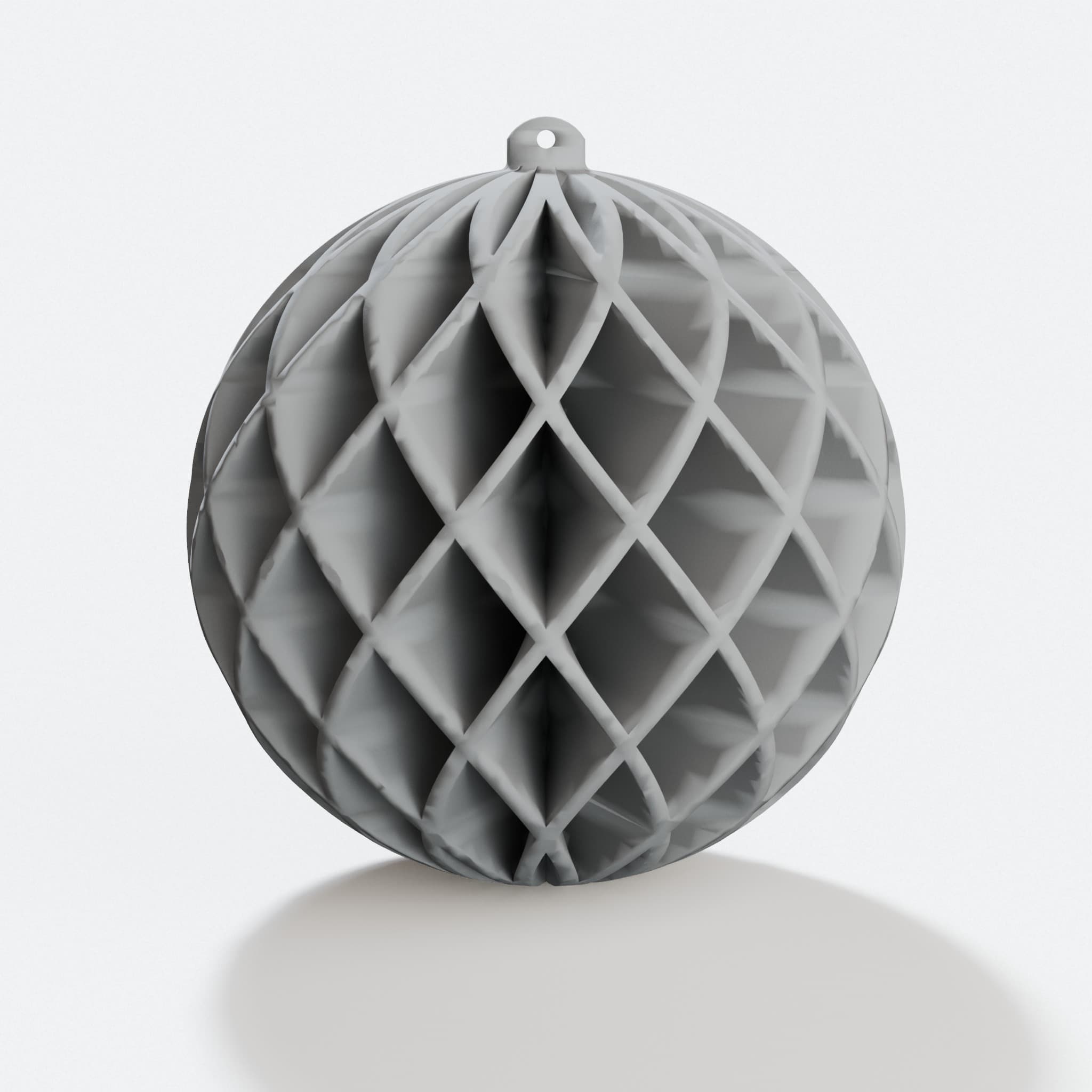 Christmas Ball Ornament, Cross Rib Tree Decoration, hero tilt