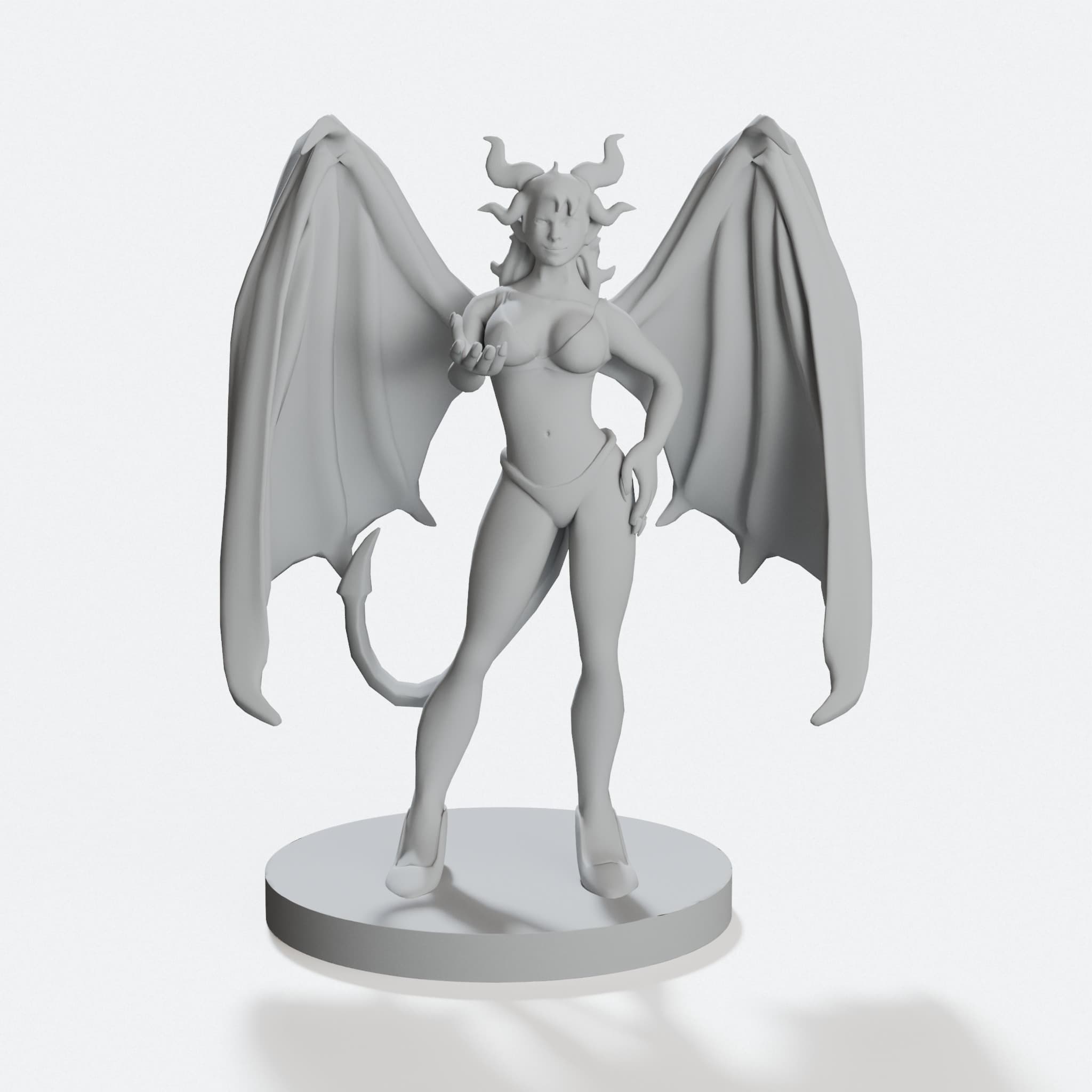 Succubus and Incubus 3D Printed Miniatures, hero tilt