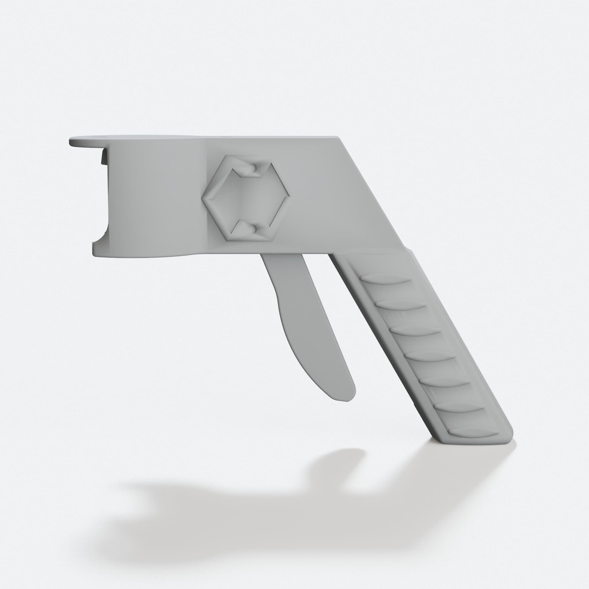 3D Printed Spray Can Handle Trigger, hero tilt