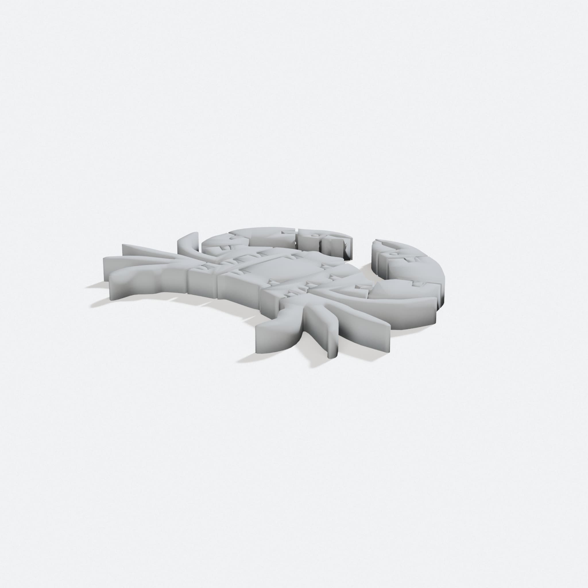 Flexi Crab with Moveable Claws, turn three quarter