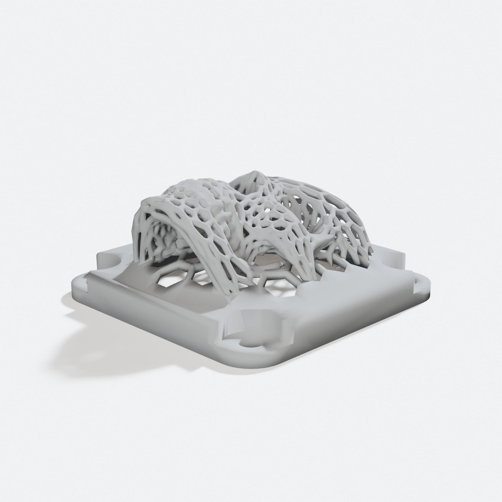 40mm Fan Skull Cover Compatible with Creality, turn three quarter