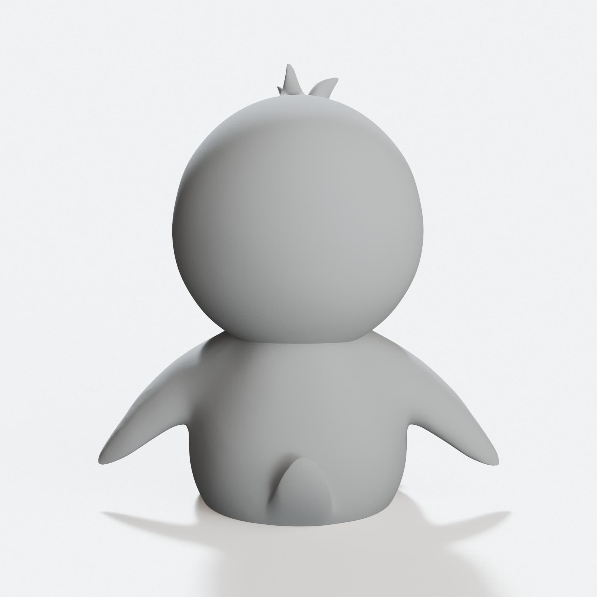 Cute Penguin 3D Printable Toy, hero tilt