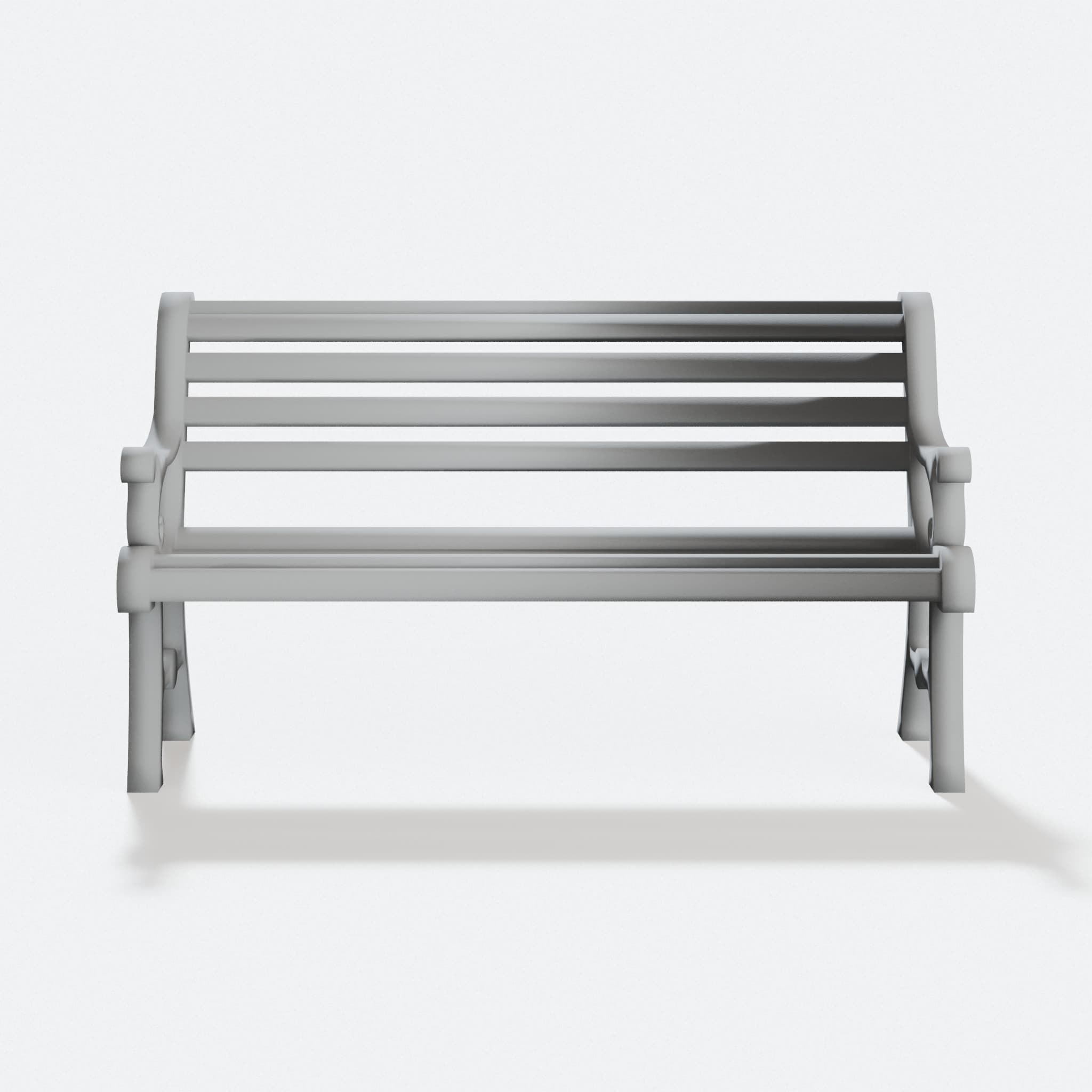1:24 Park Bench - Miniature Dollhouse Furniture, hero tilt