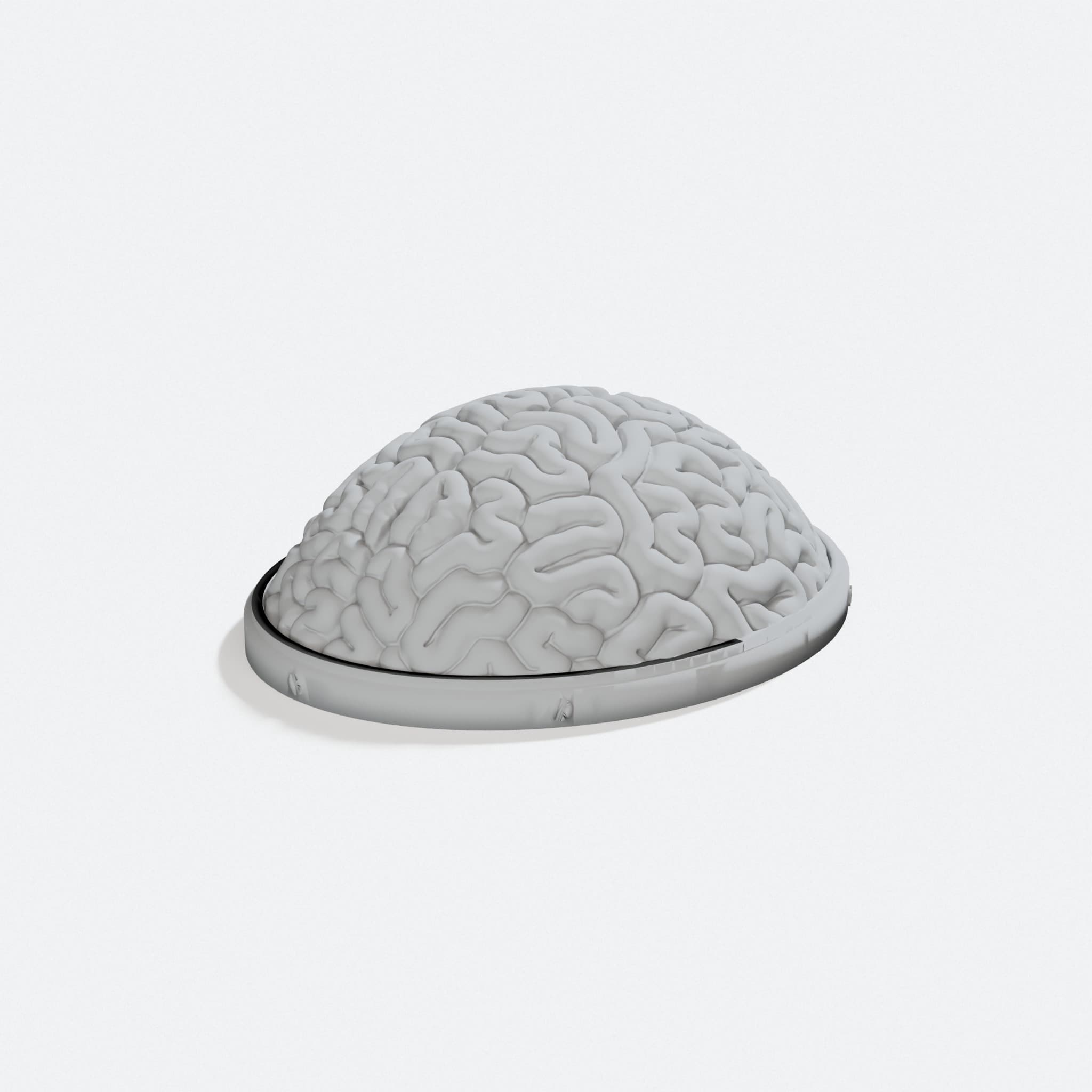 Brain Hat 3D Printed Toy - Ghost Costume Accessory, turn three quarter