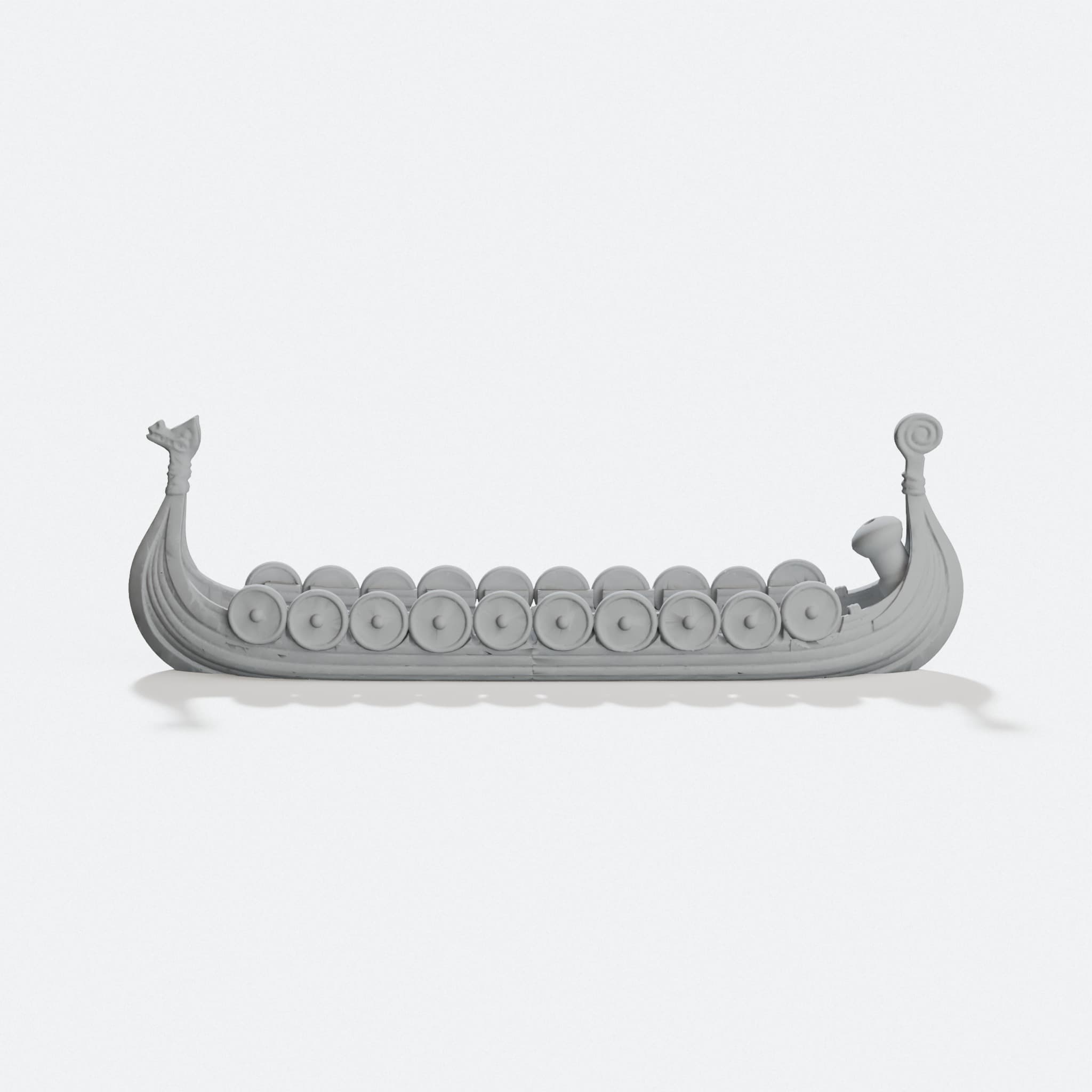 3D Printed Viking Incense Ship Home Decor, hero tilt