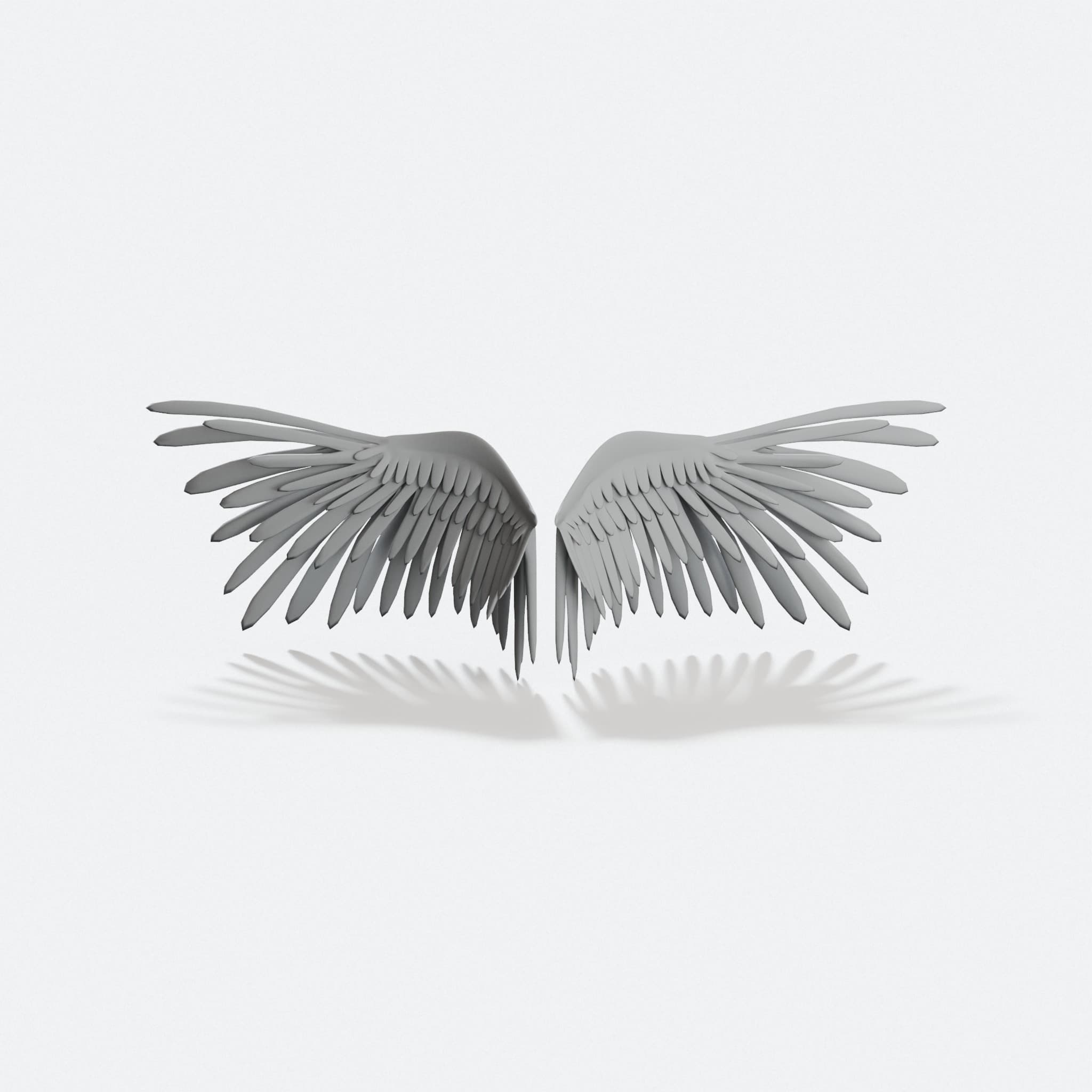 Angel Wings 3D Printed Wearable Accessory, hero tilt