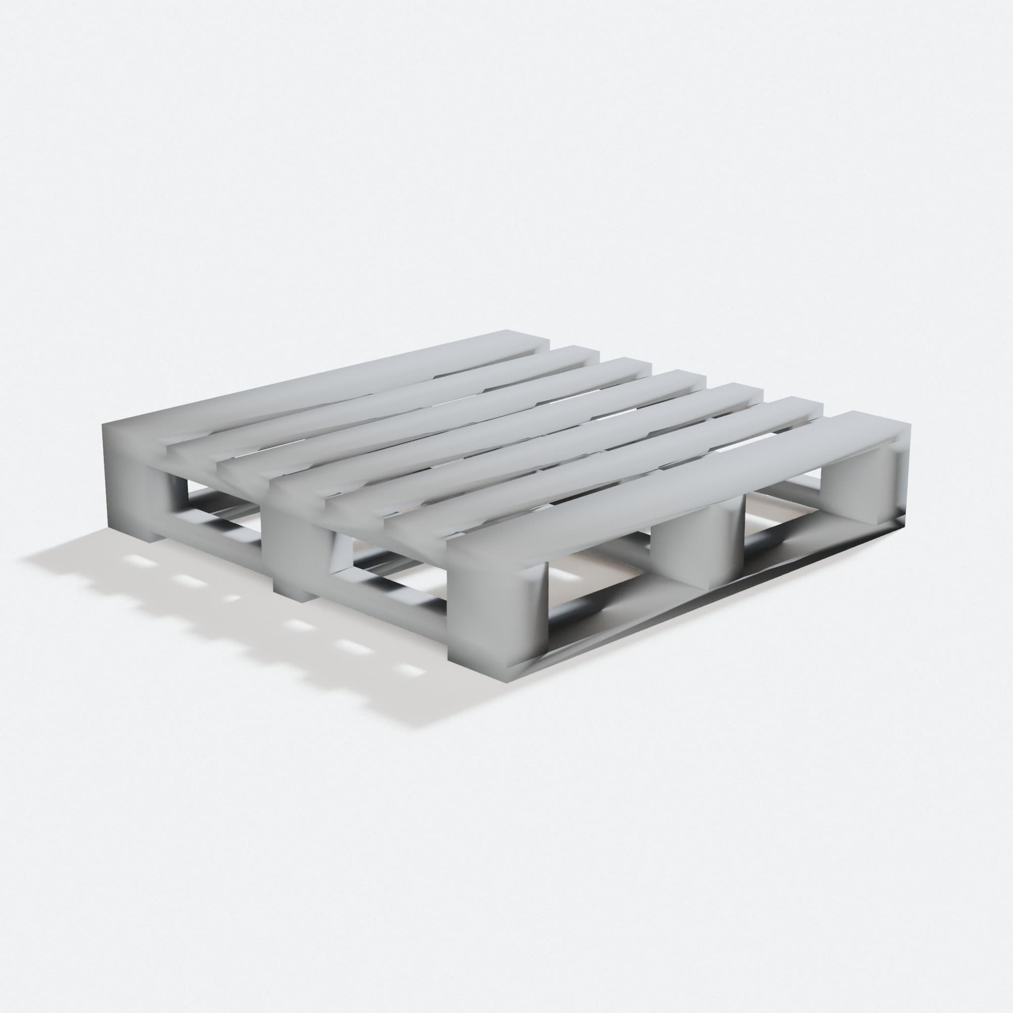 3D Printed Pallet Home Decor 80mm Display Model, turn three quarter