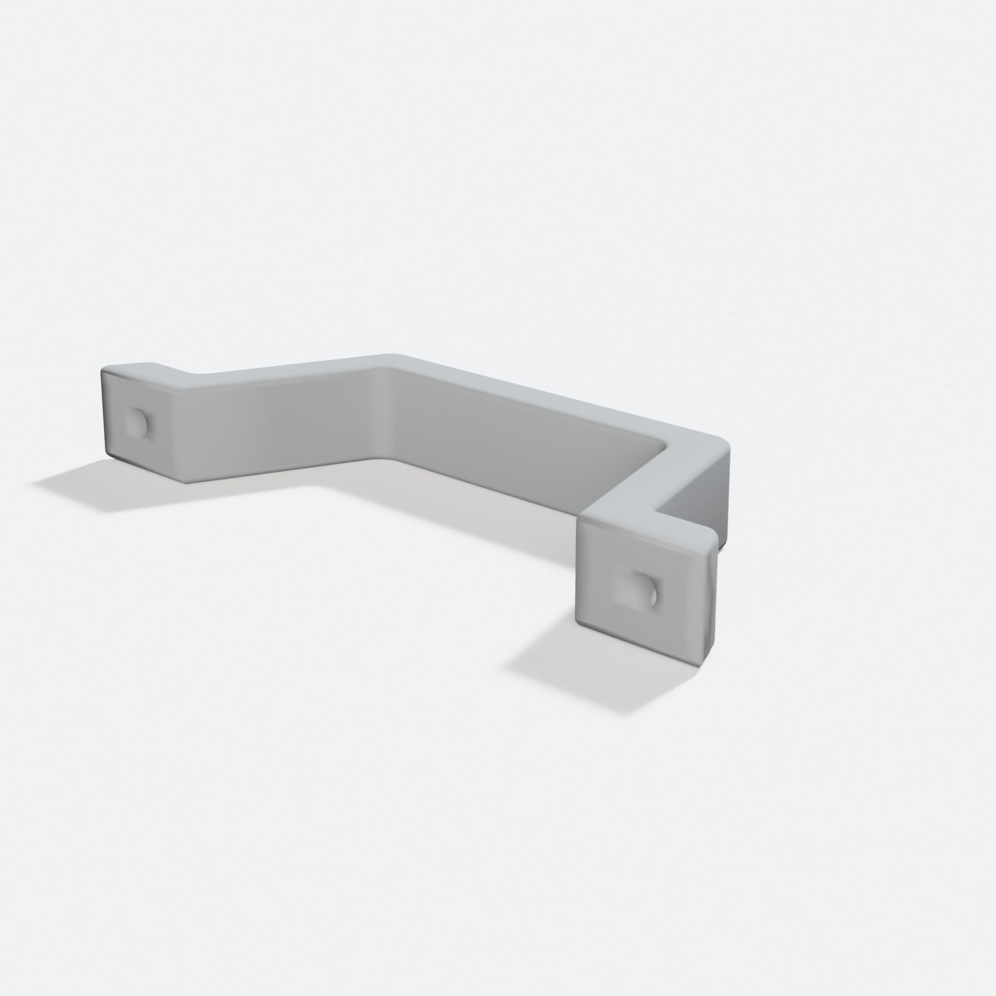 3D Printed Cabinet Pull Handle for Doors and Drawers, turn three quarter