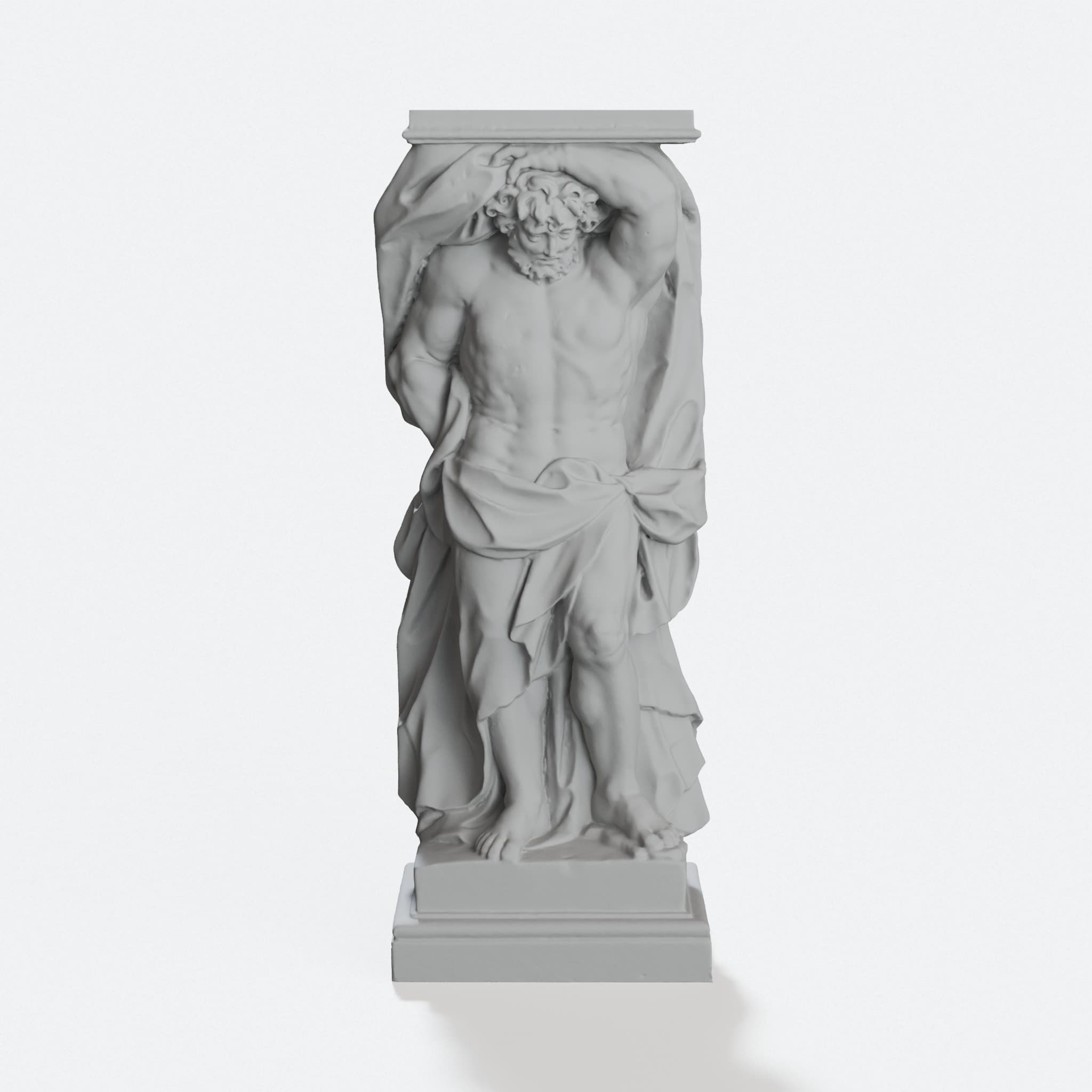 Atlas Support Pillar 3D Printed Home Decor, hero tilt