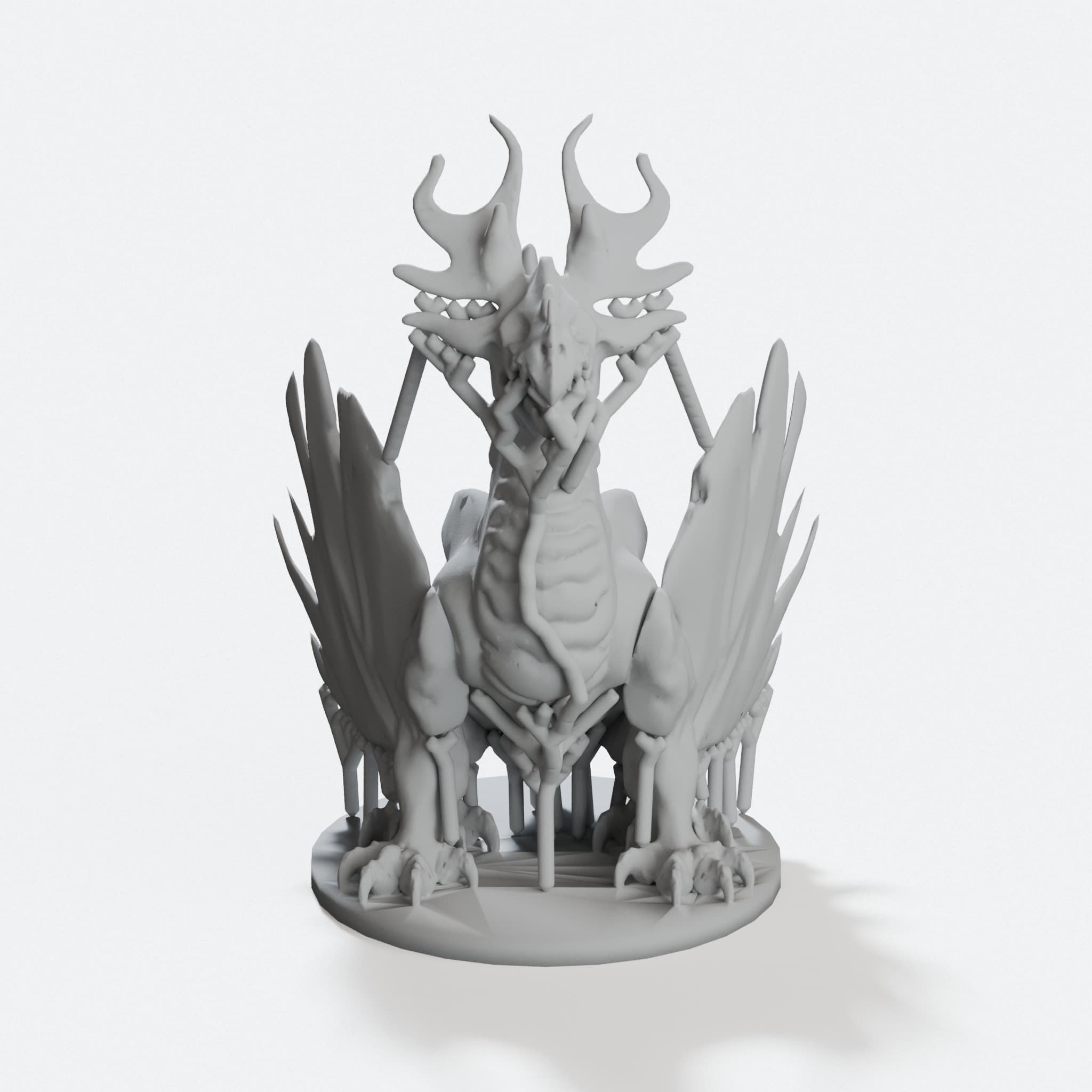 Forest Dragon 3D Printed Toy, No Support Needed, hero tilt