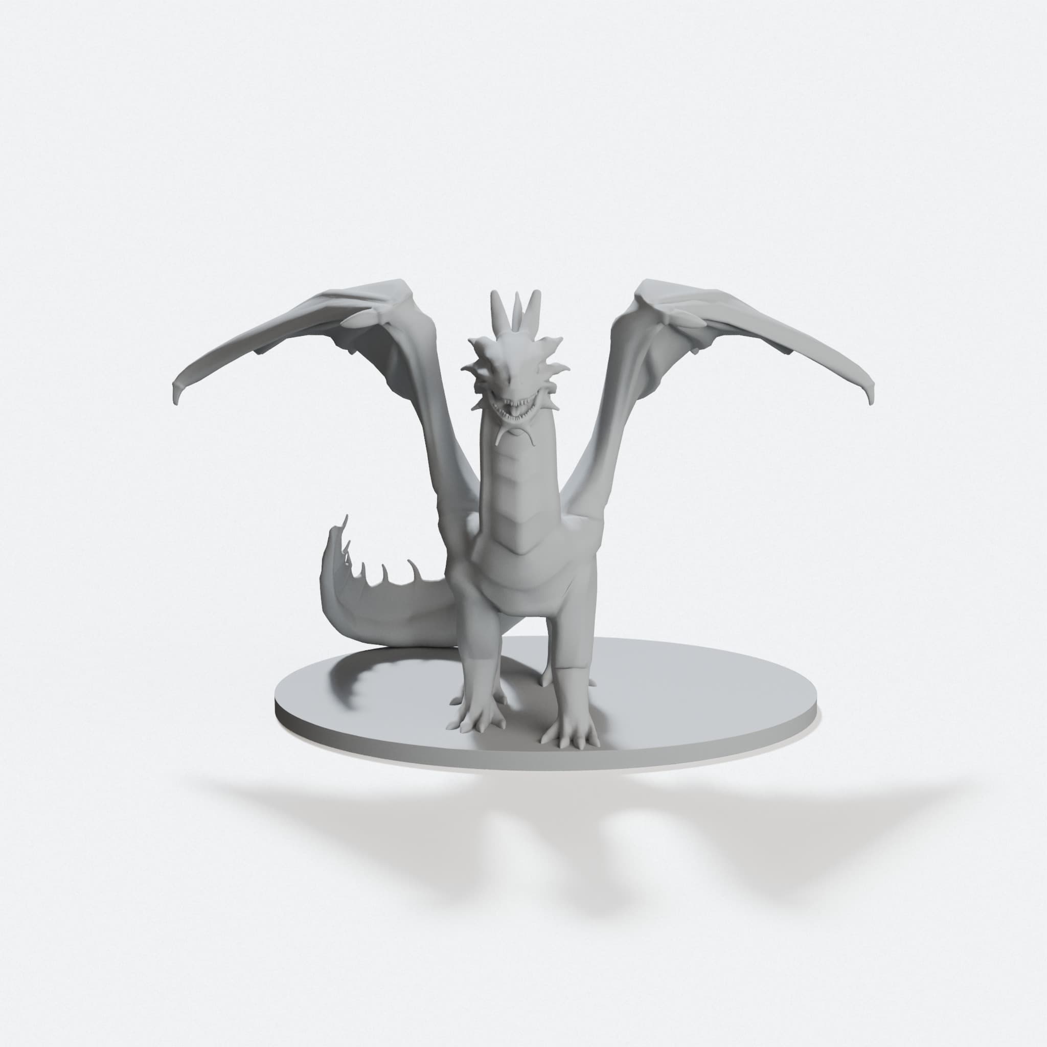 Bronze Dragon Tabletop Miniature, hero tilt