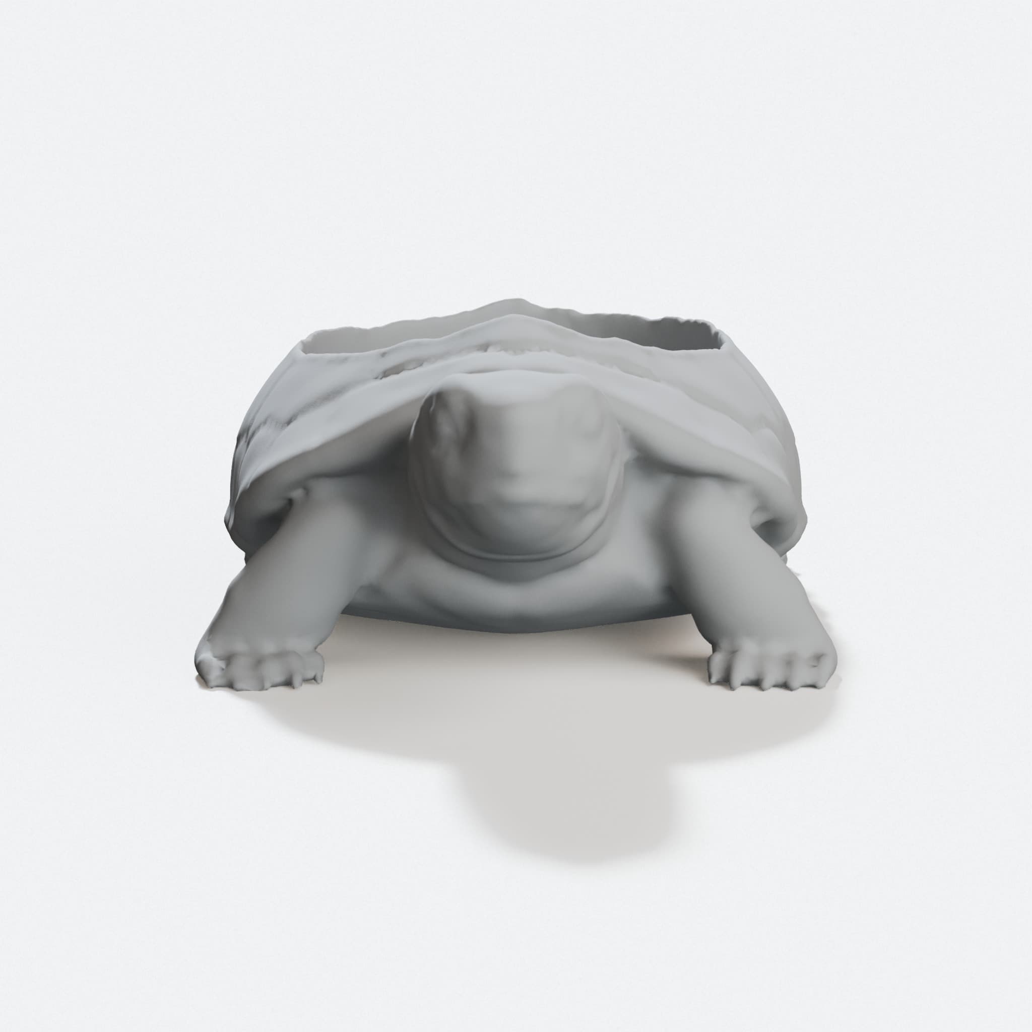 3D Printed Turtle Planter for Home Decor, hero tilt