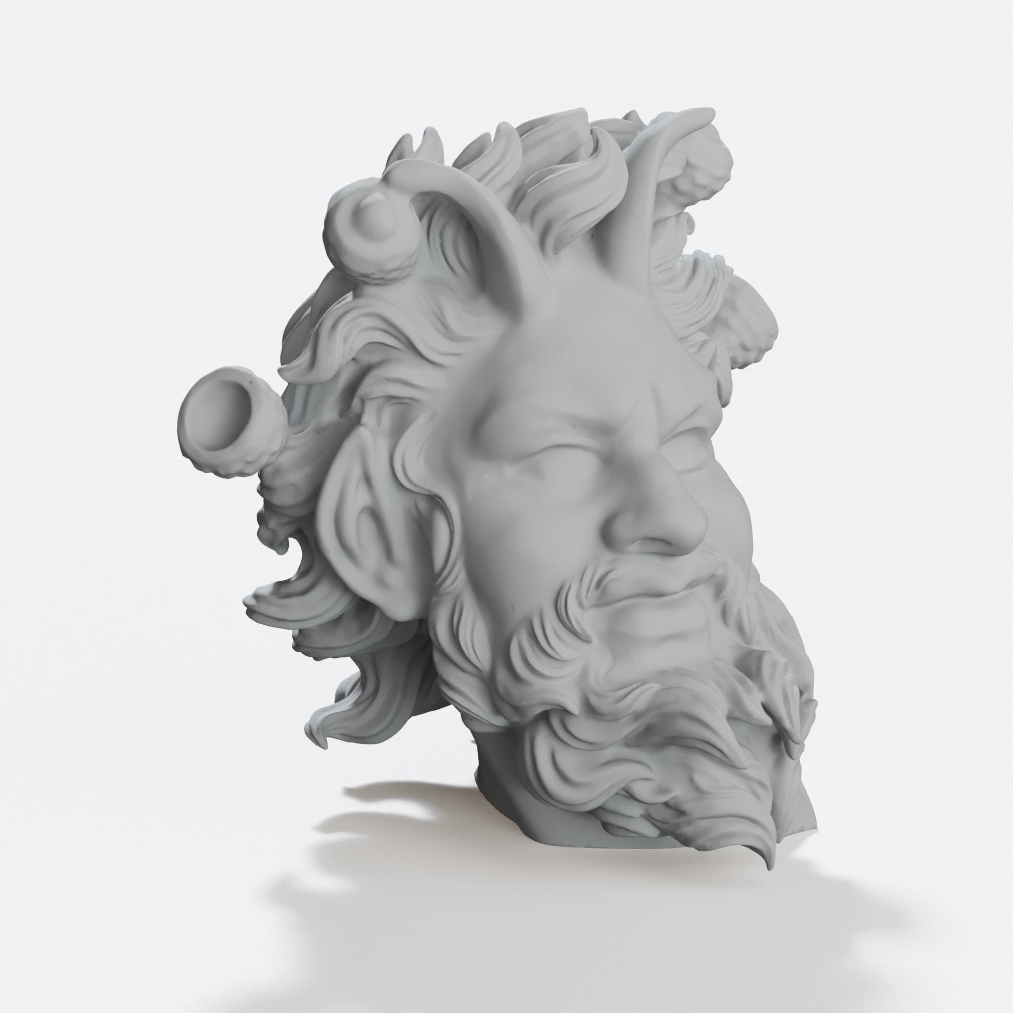 Dancing Faun of Pompeii Statue - 3D Printed Home Decor, hero tilt