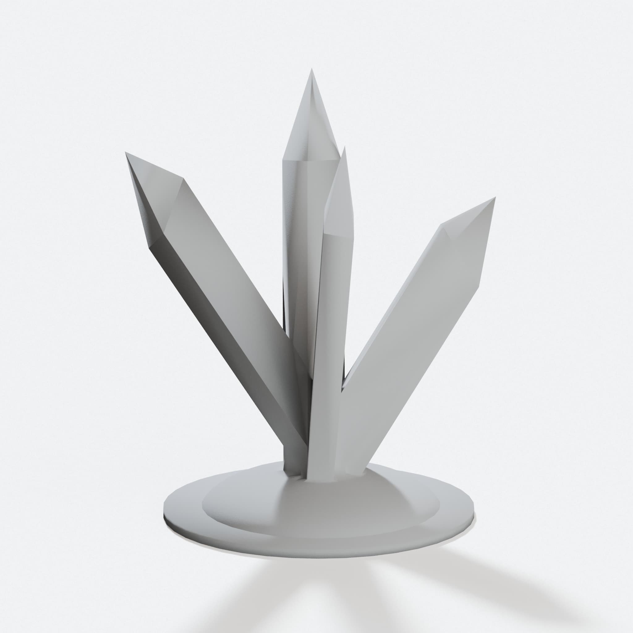 Crystal Ring Quintet 3D Printed Home Decor Holder, hero tilt