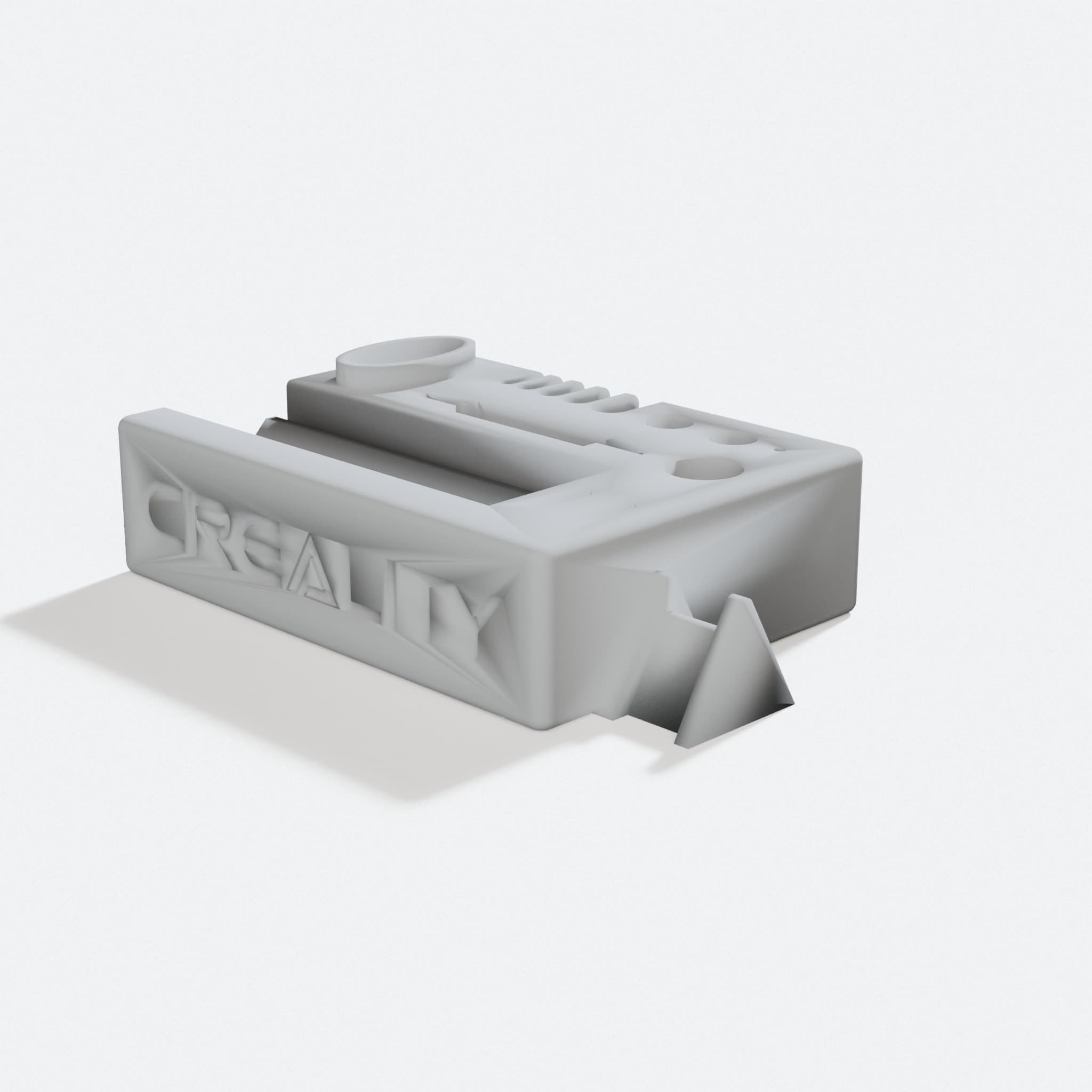 Ender 3 V2 Neo Tool Holder, 3D Printed, turn three quarter