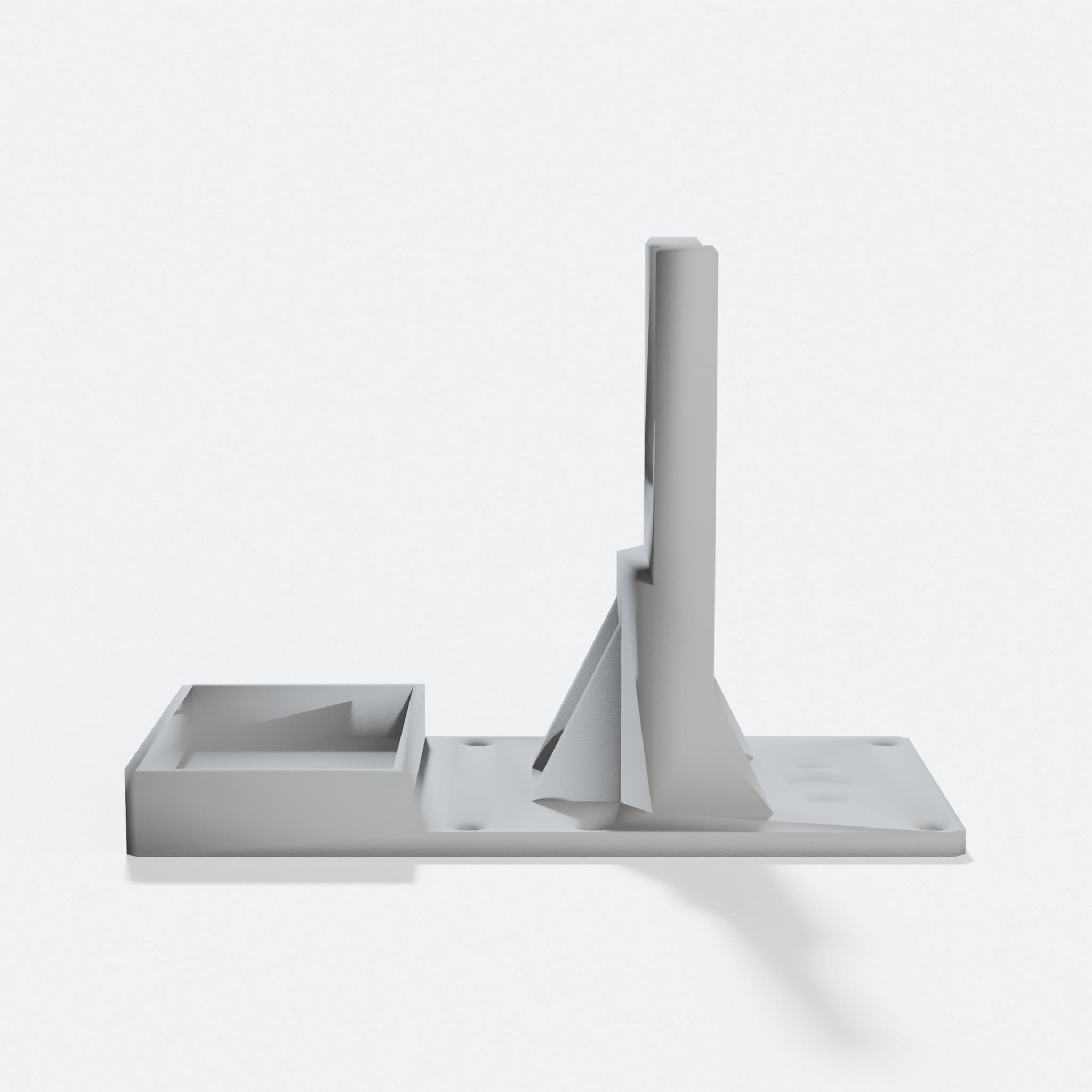 3D Printed Hot Glue Gun Stand with Drip Box, hero tilt