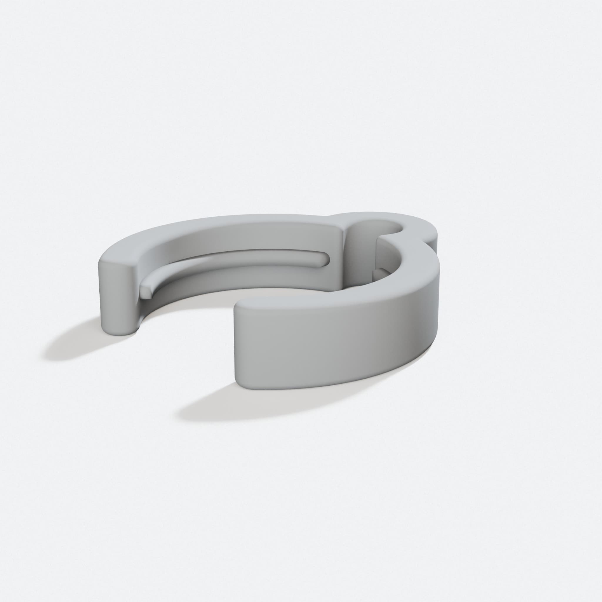 3D Printed Festool Cable Clip for Workshop Tools, turn three quarter
