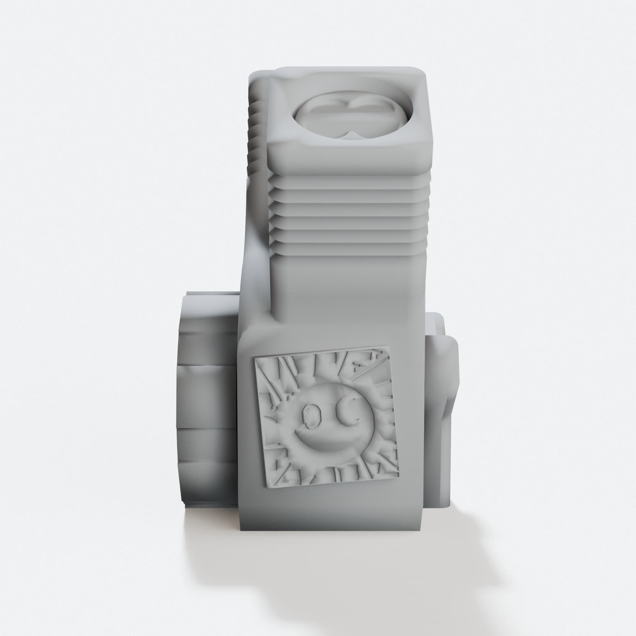 3D Printed V-Twin Engine Toy, Print in Place, hero tilt