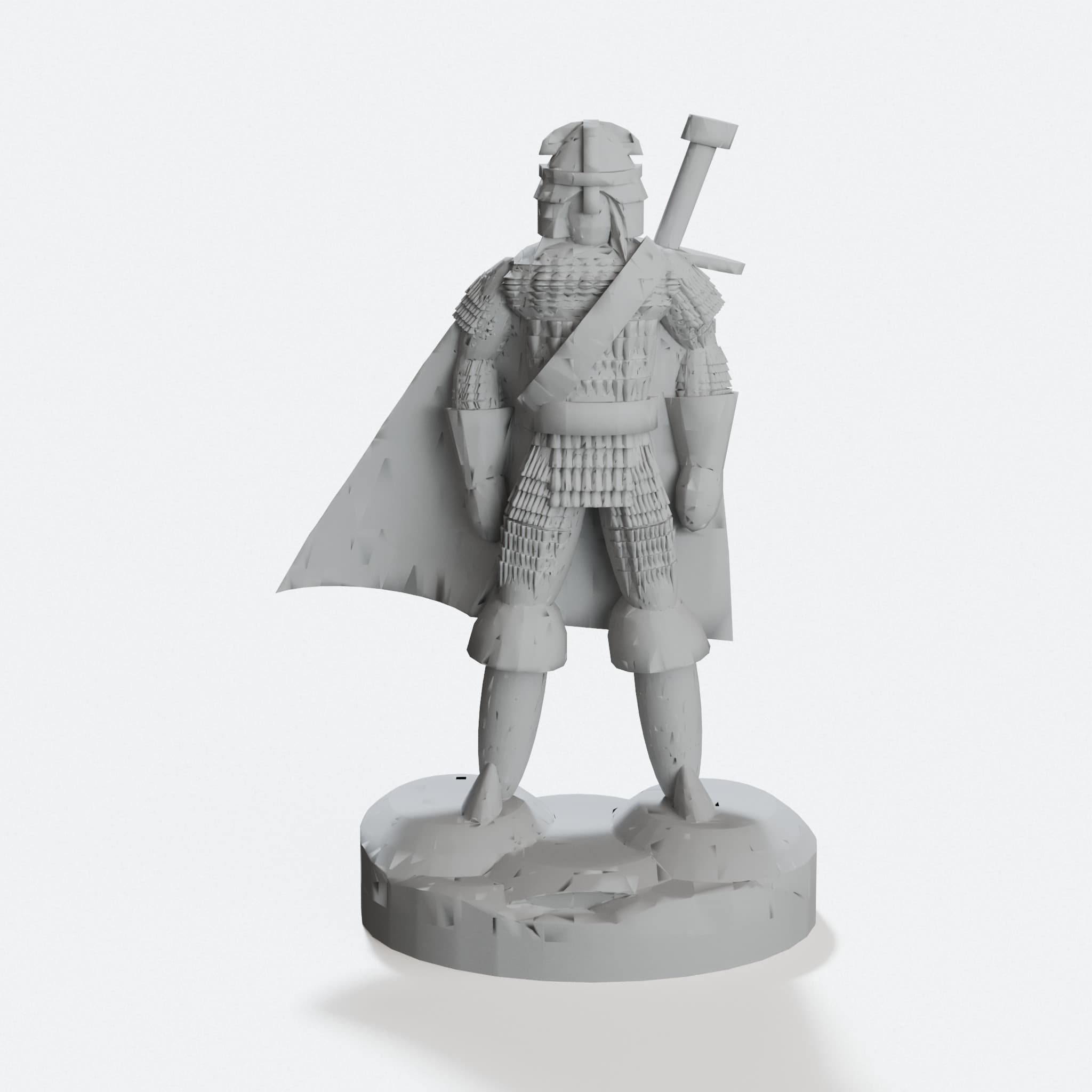 Northern Warrior with Greatsword – 28mm Fantasy RPG Miniature, hero tilt