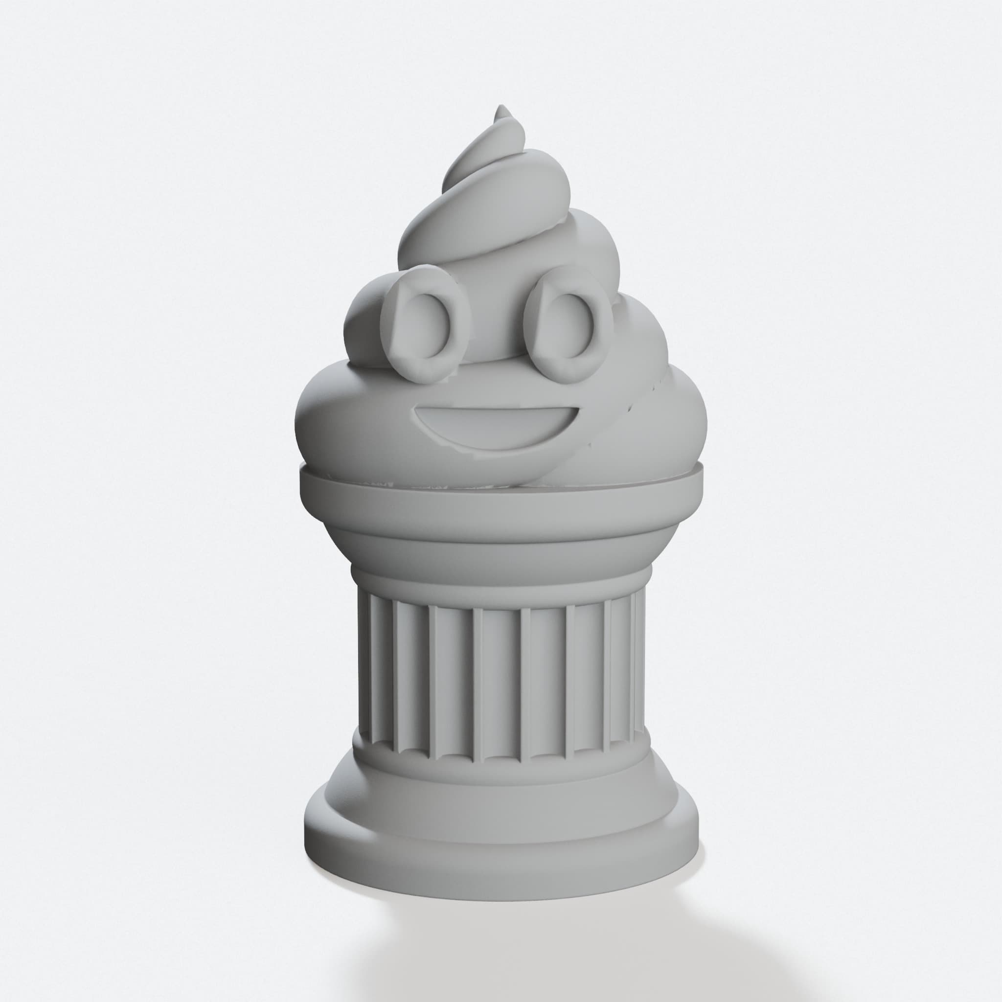 Poop Emoji Trophy - Fantasy Football Loser Award, hero tilt