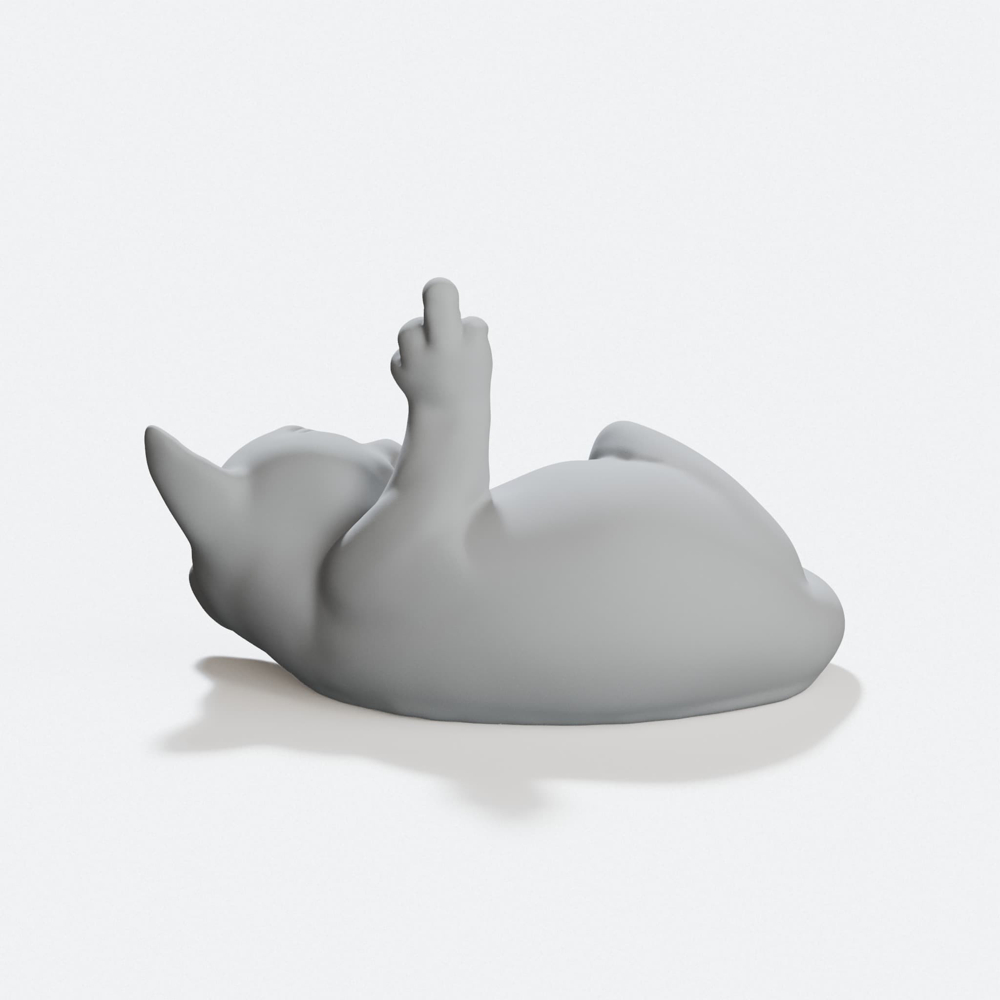 Cat Fluff Off 3D Printed Home Decor Desk Toy, hero tilt