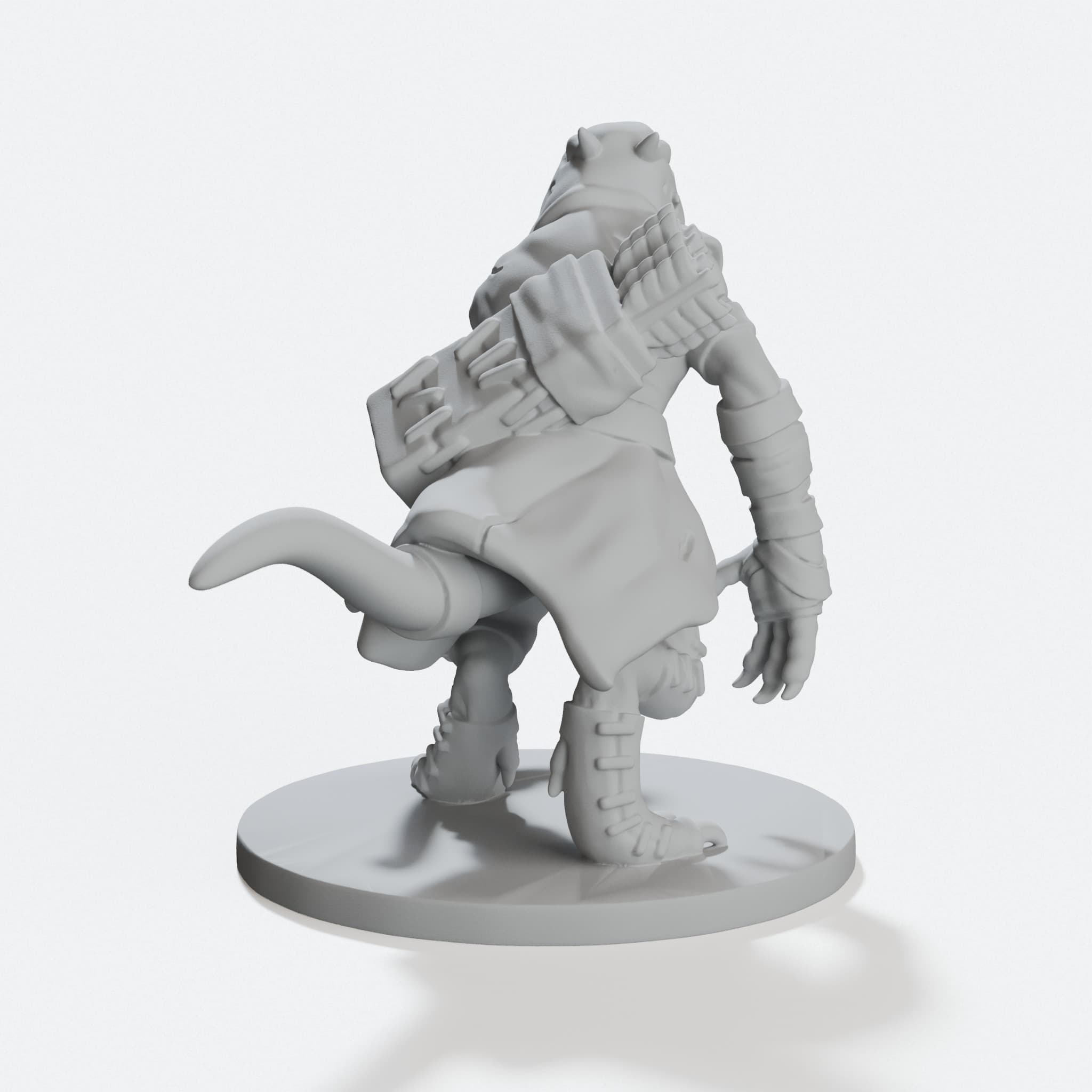 Kobold Skirmisher 3D Printed Toy Monster Figure, hero tilt