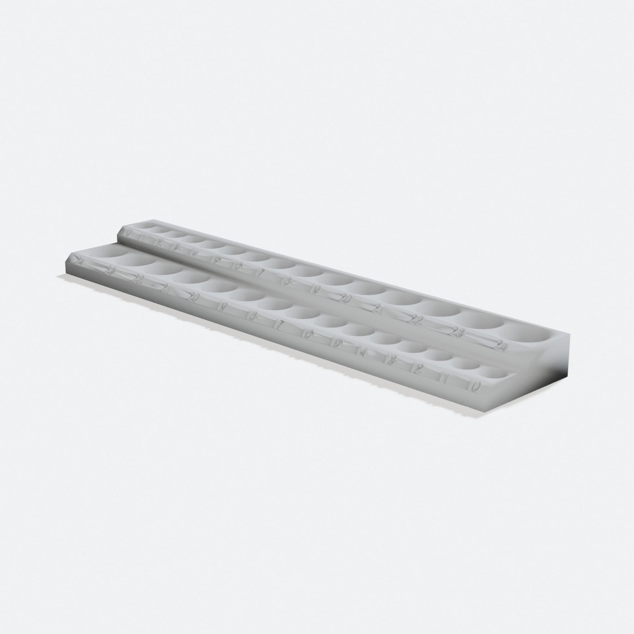 Socket Holder - 3D Printed Workshop Tool Organizer, turn three quarter