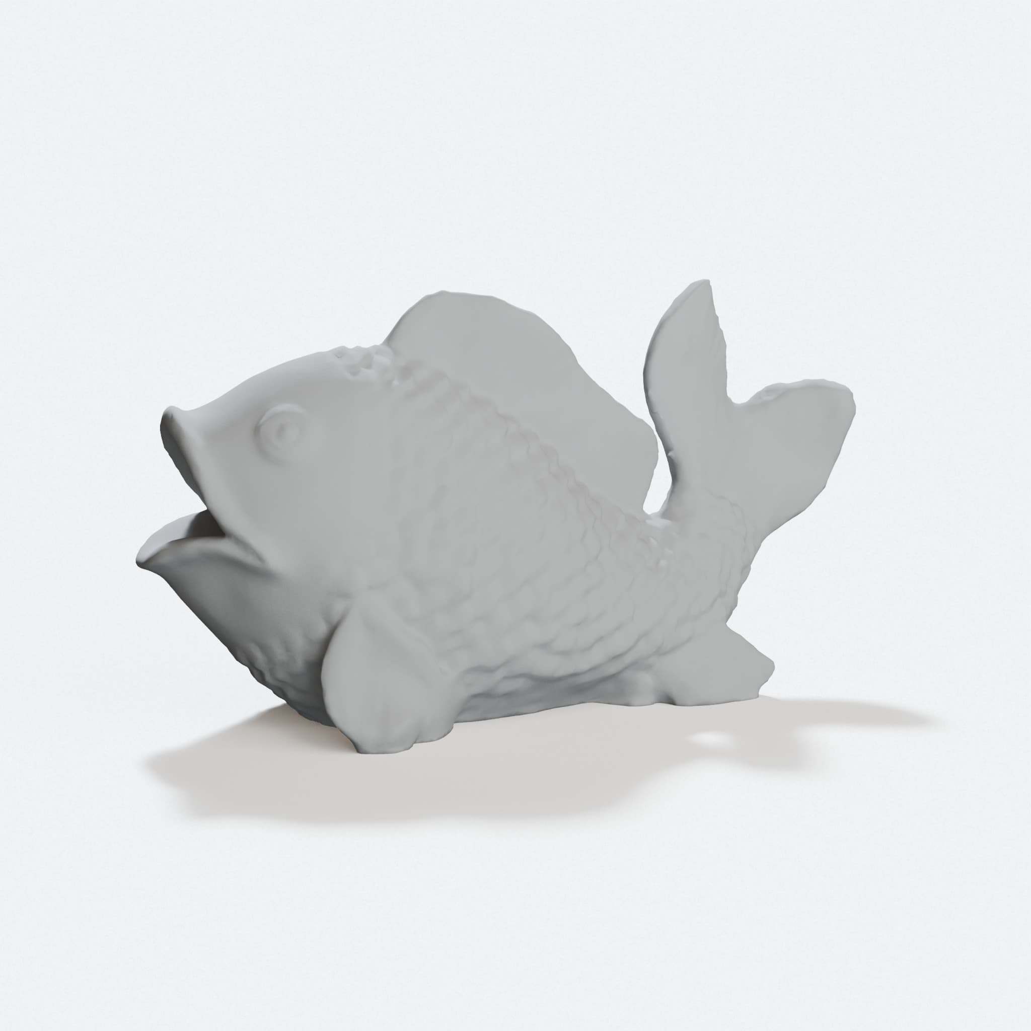 Concrete Fish Garden Ornament, hero tilt