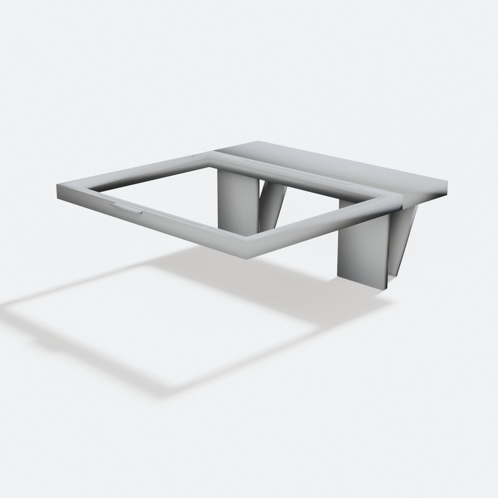 Kitchen Drawer Garbage Bag Holder, 3D Printed, turn three quarter