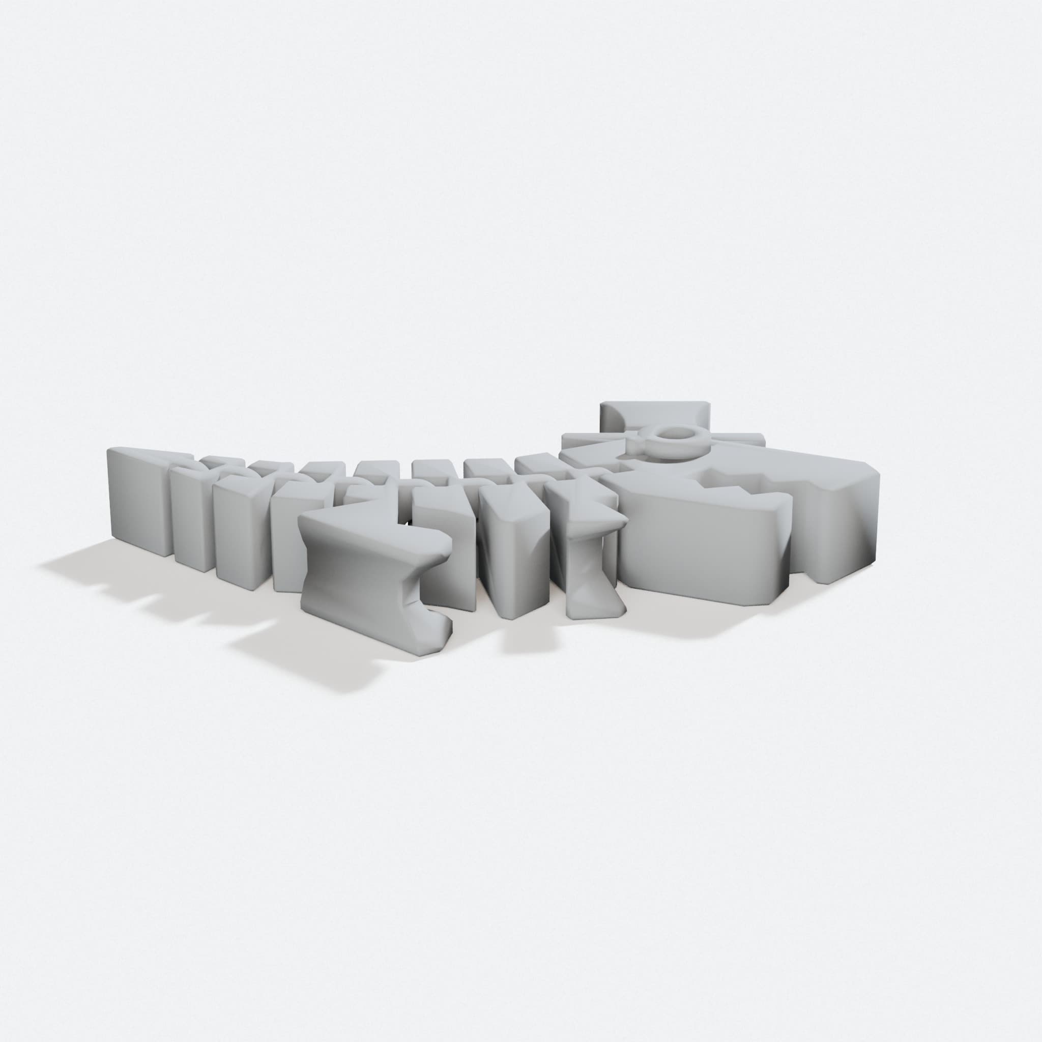 Sir Flexington Rexington 3D Printed Toy Dinosaur, turn three quarter