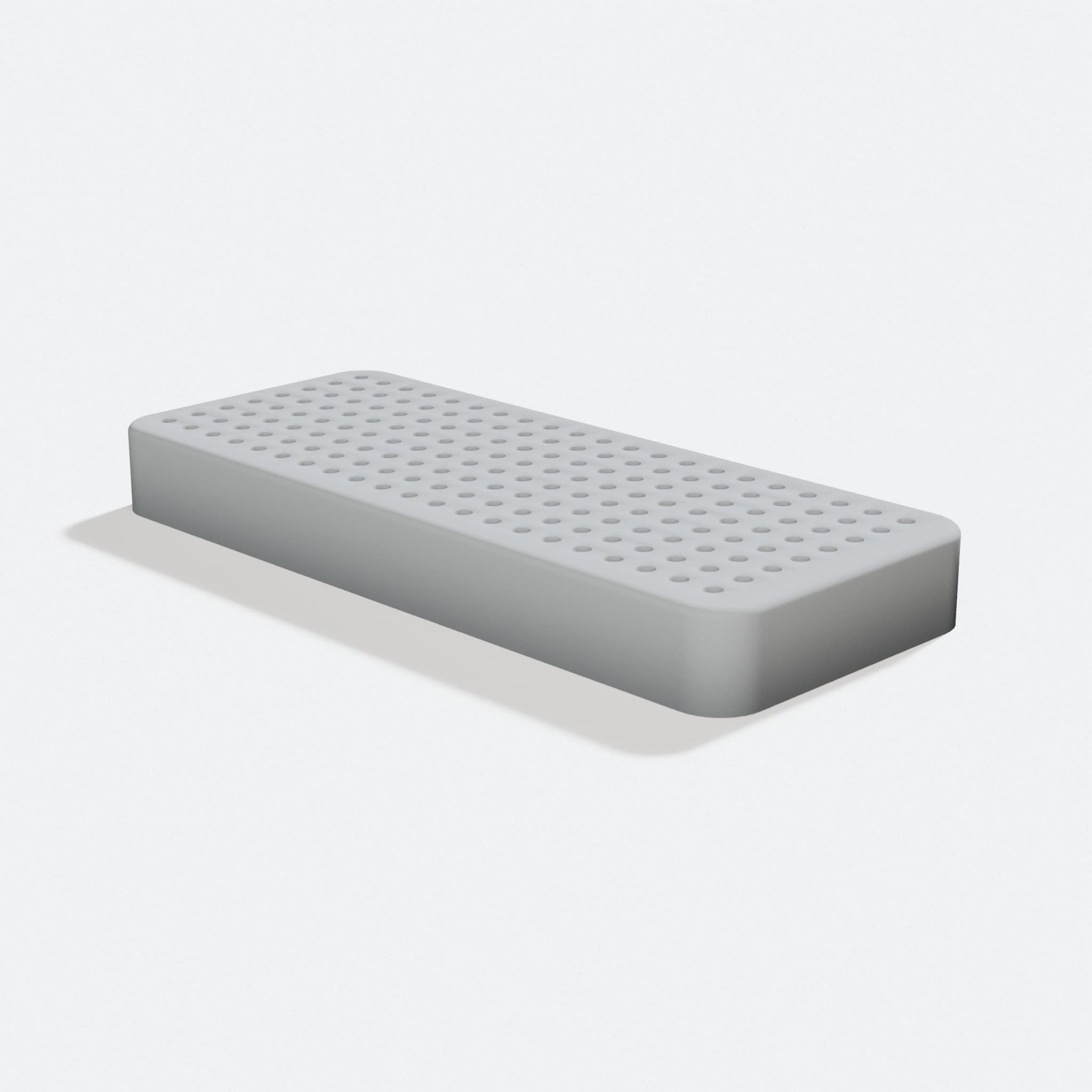 3D Printed Dremel Tool Organizer, 168 Holes, turn three quarter