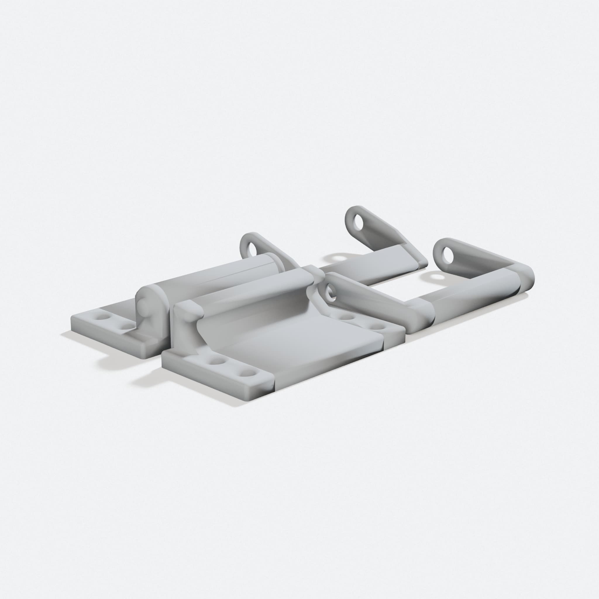 3D Printed Workshop Latch Toggle Lock Tool, turn three quarter