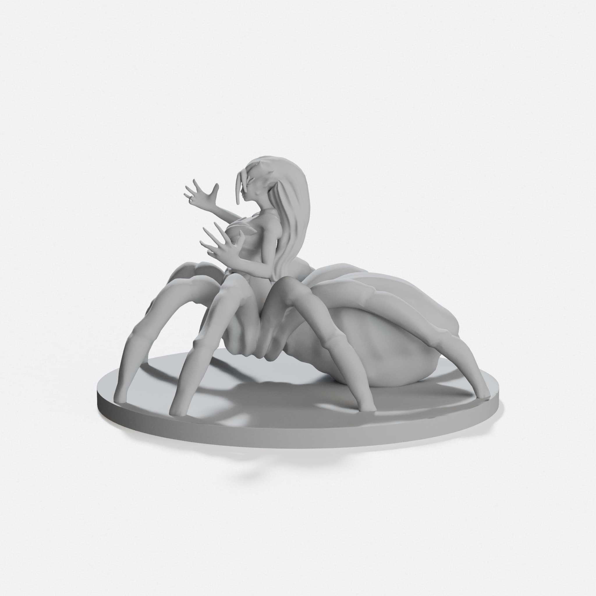 Drider Miniature Collection, D&D Spider-Drow Set, hero tilt
