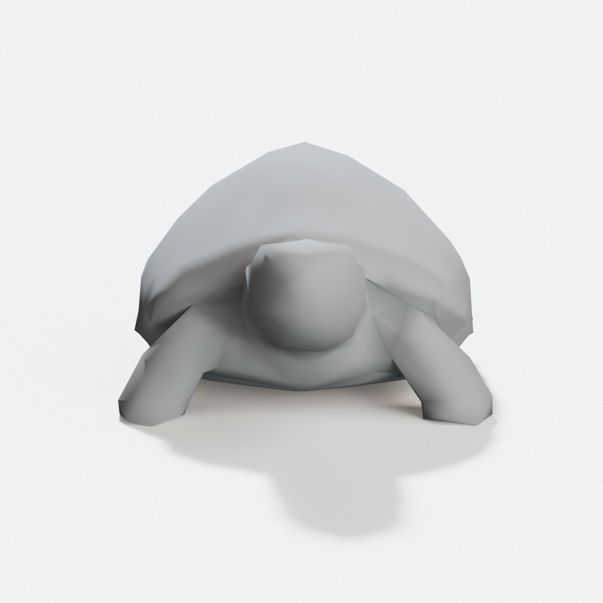 Low Poly Turtle 3D Printed Toy, hero tilt