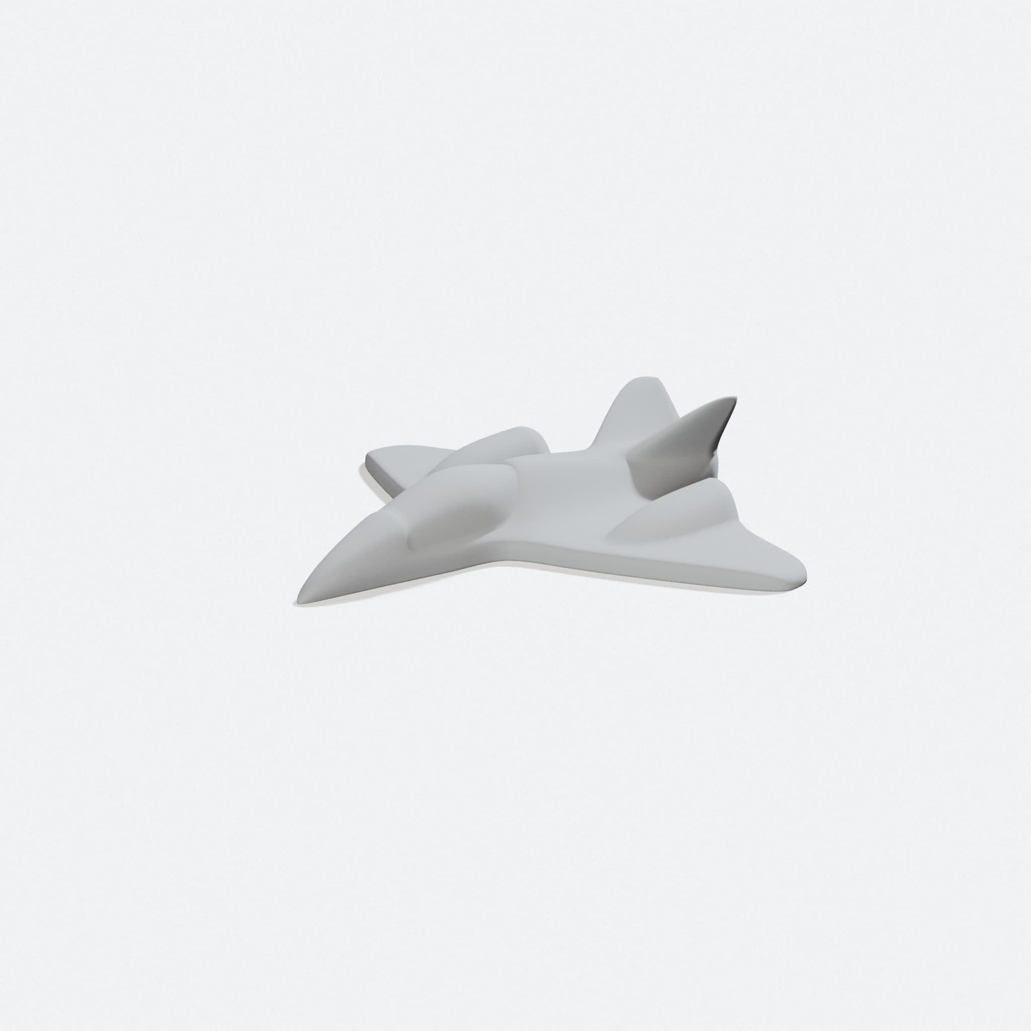 Little Jet Plane - 3D Printed Toy (Print-in-Place Design), turn three quarter