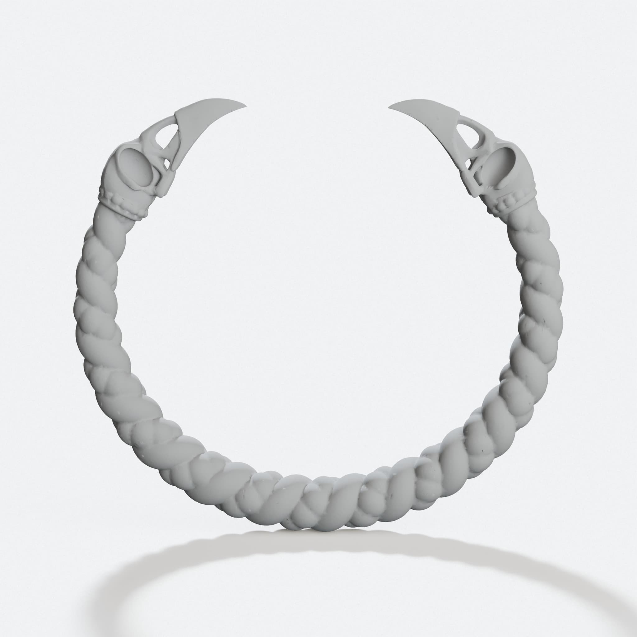 Raven Skull Viking Bracelet 3D Printed Gift, hero tilt