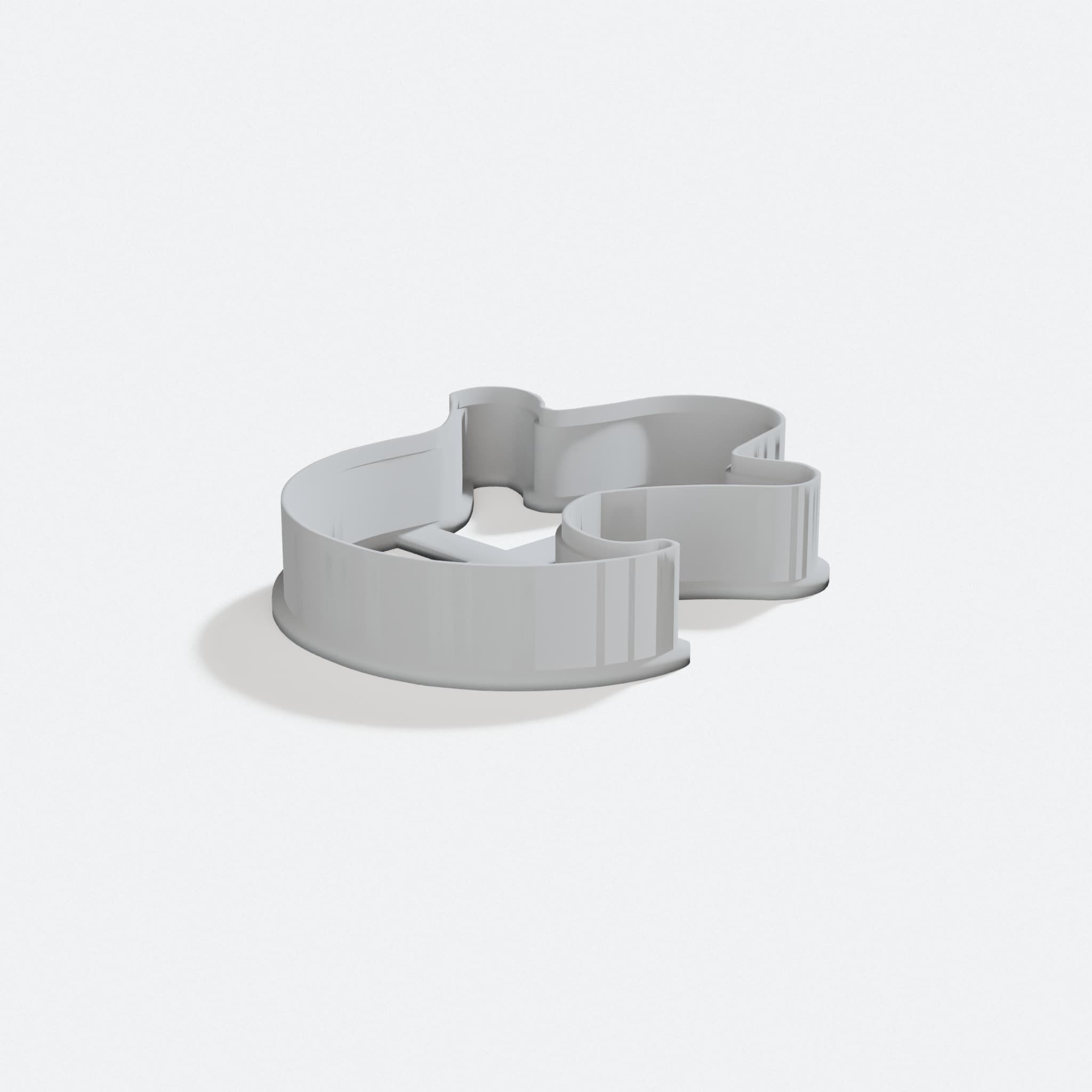 Ghost & Pumpkin Cookie Cutter Set - 3D Printed, turn three quarter