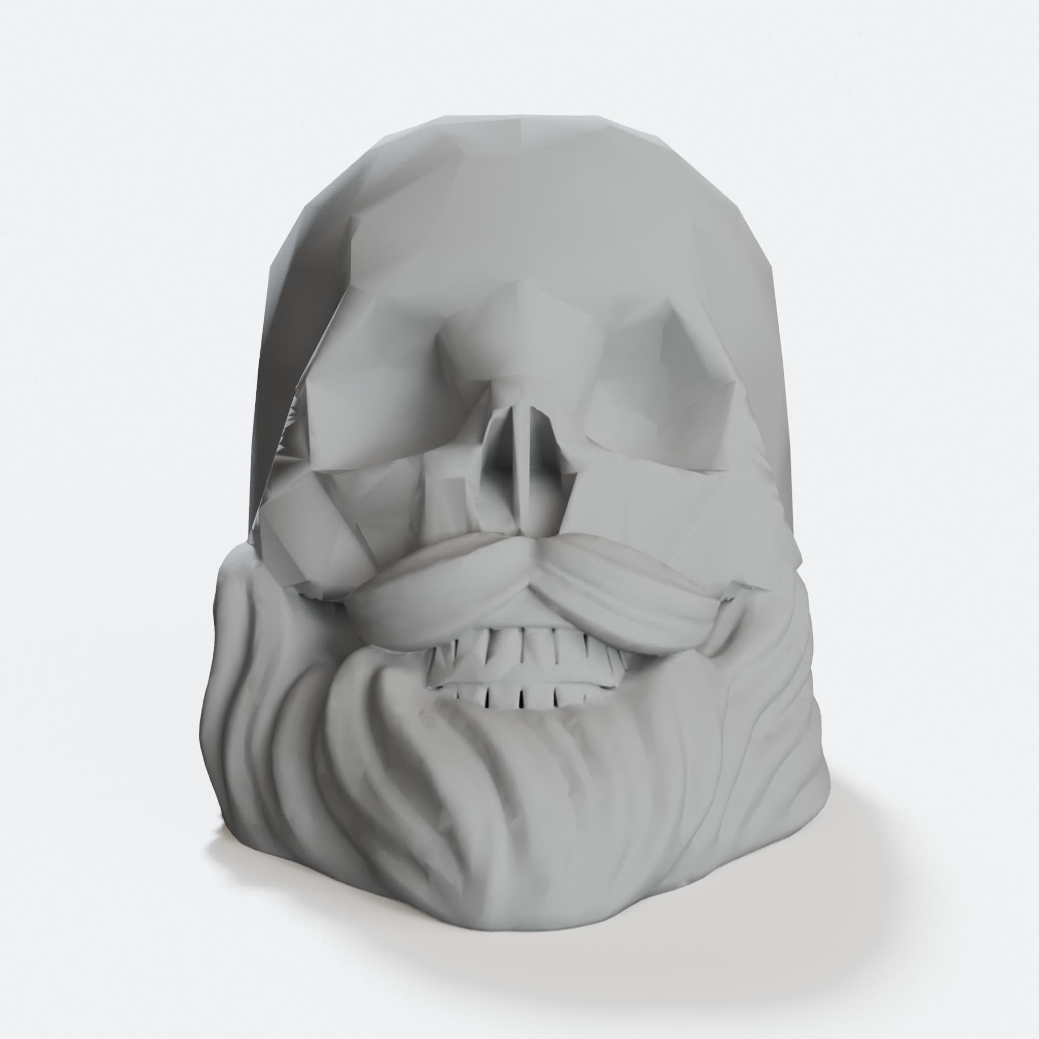 Barber Skull 3D Printed Home Decor, hero tilt