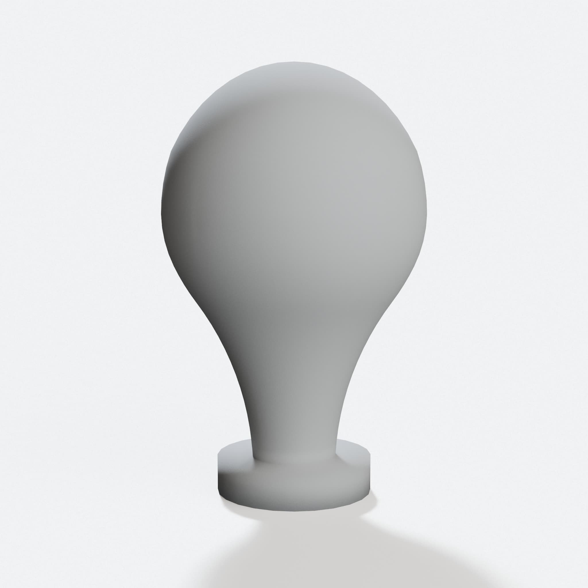 3D Printed Light Bulb for Mini Desk Lamp, hero tilt
