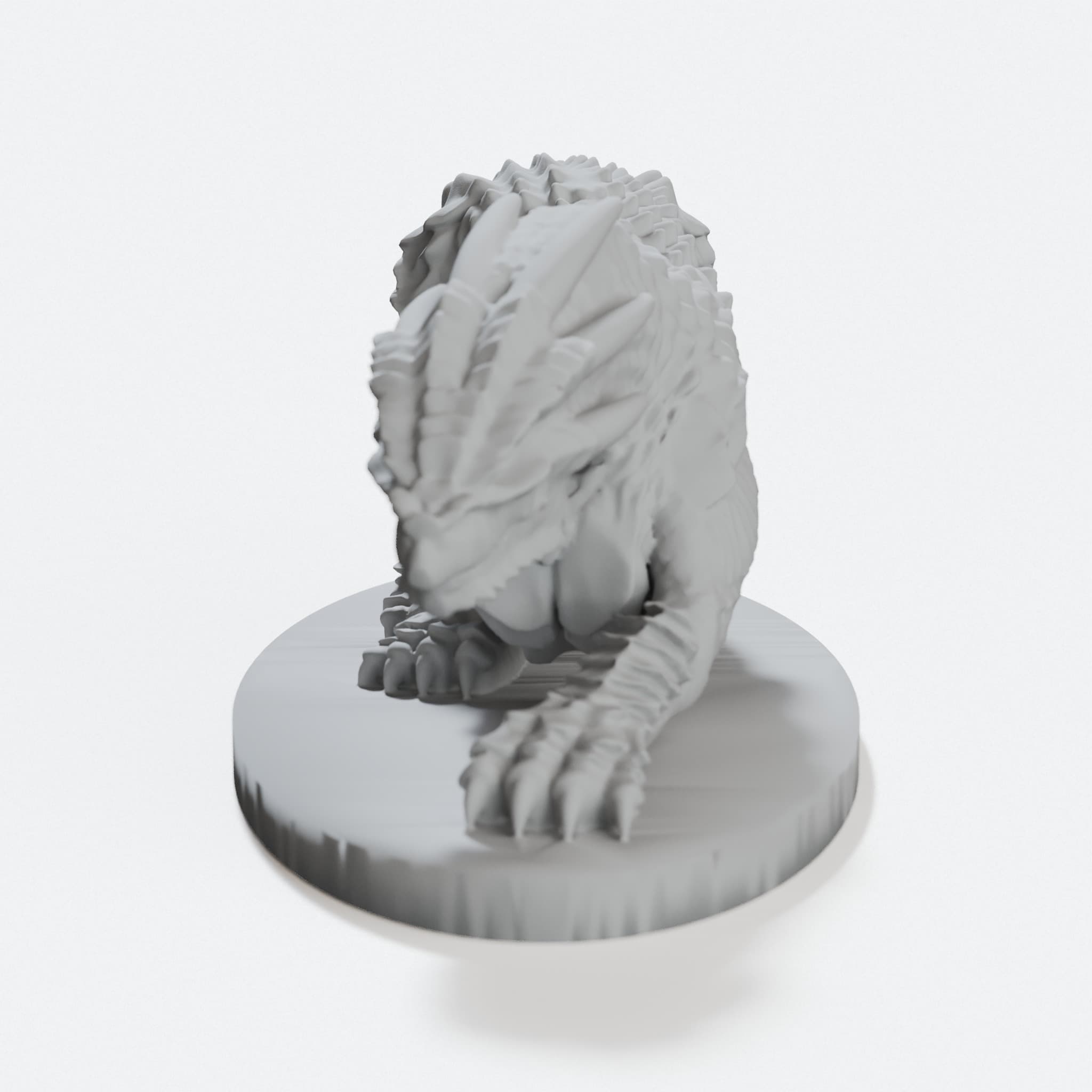 Prowling Hunting Drake 3D Printed Toy, hero tilt