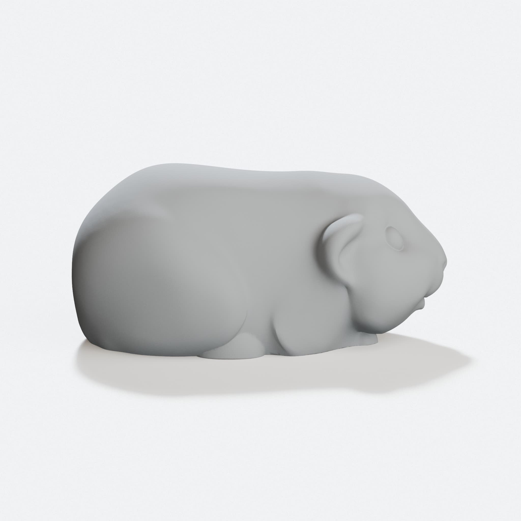 Guinea Pig V.2 3D Printed Toy, hero tilt