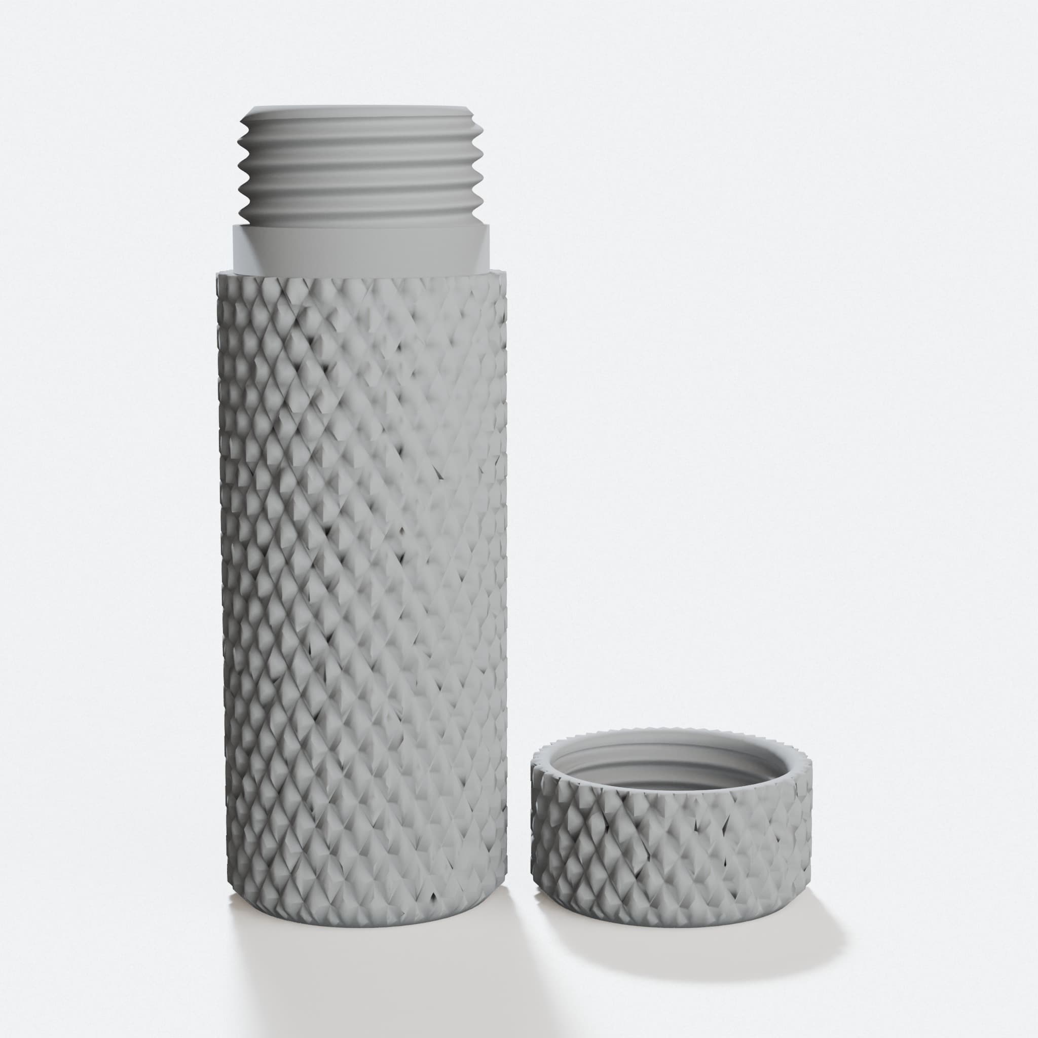 Compatible with Ring - Knurled Screw-Top Container, Customizable, hero tilt