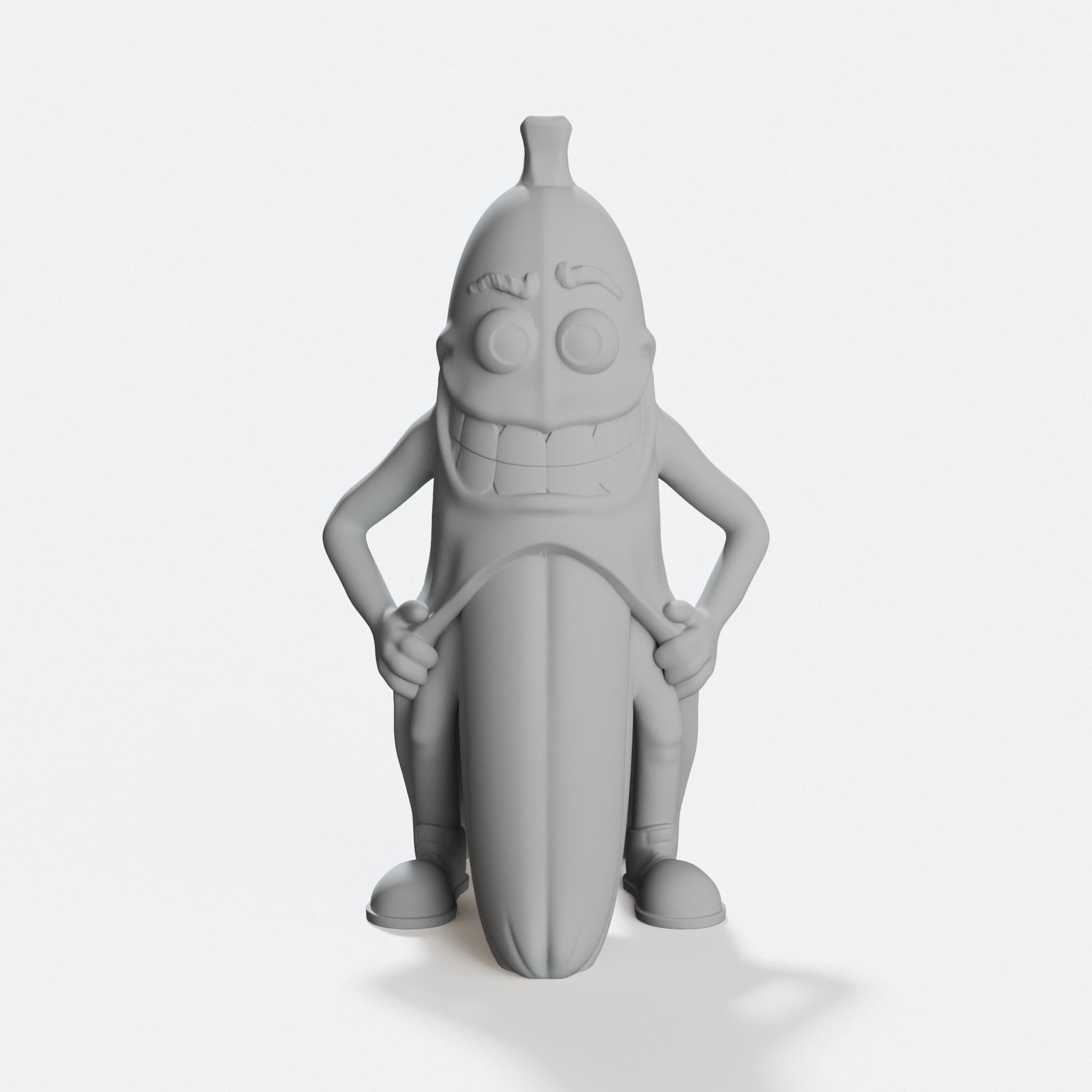 Mr Banana Character Figure, Fun Cartoon Display, hero tilt