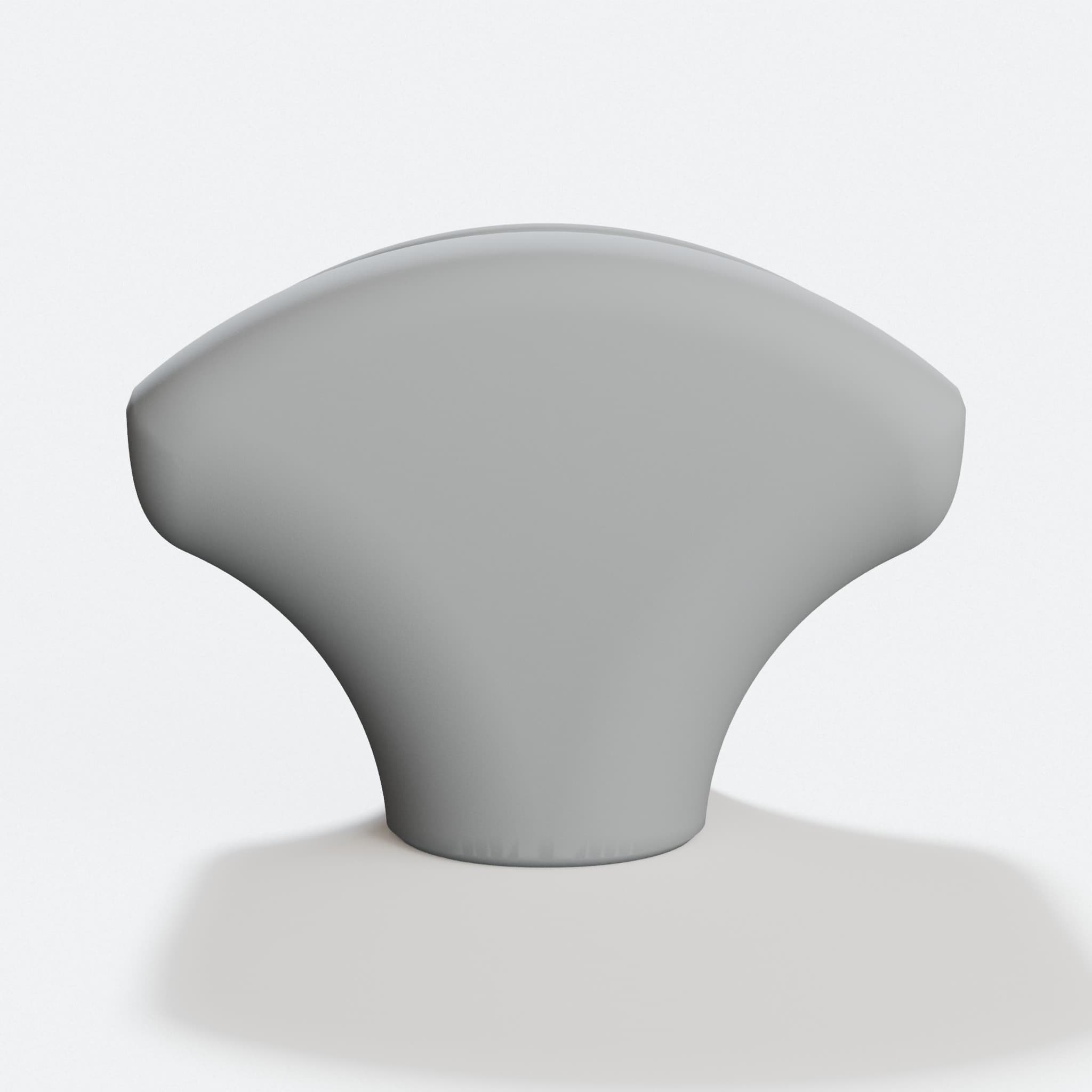 HobbKnob Drawer Pull with Label Track – 3D Printed Organizer, hero tilt